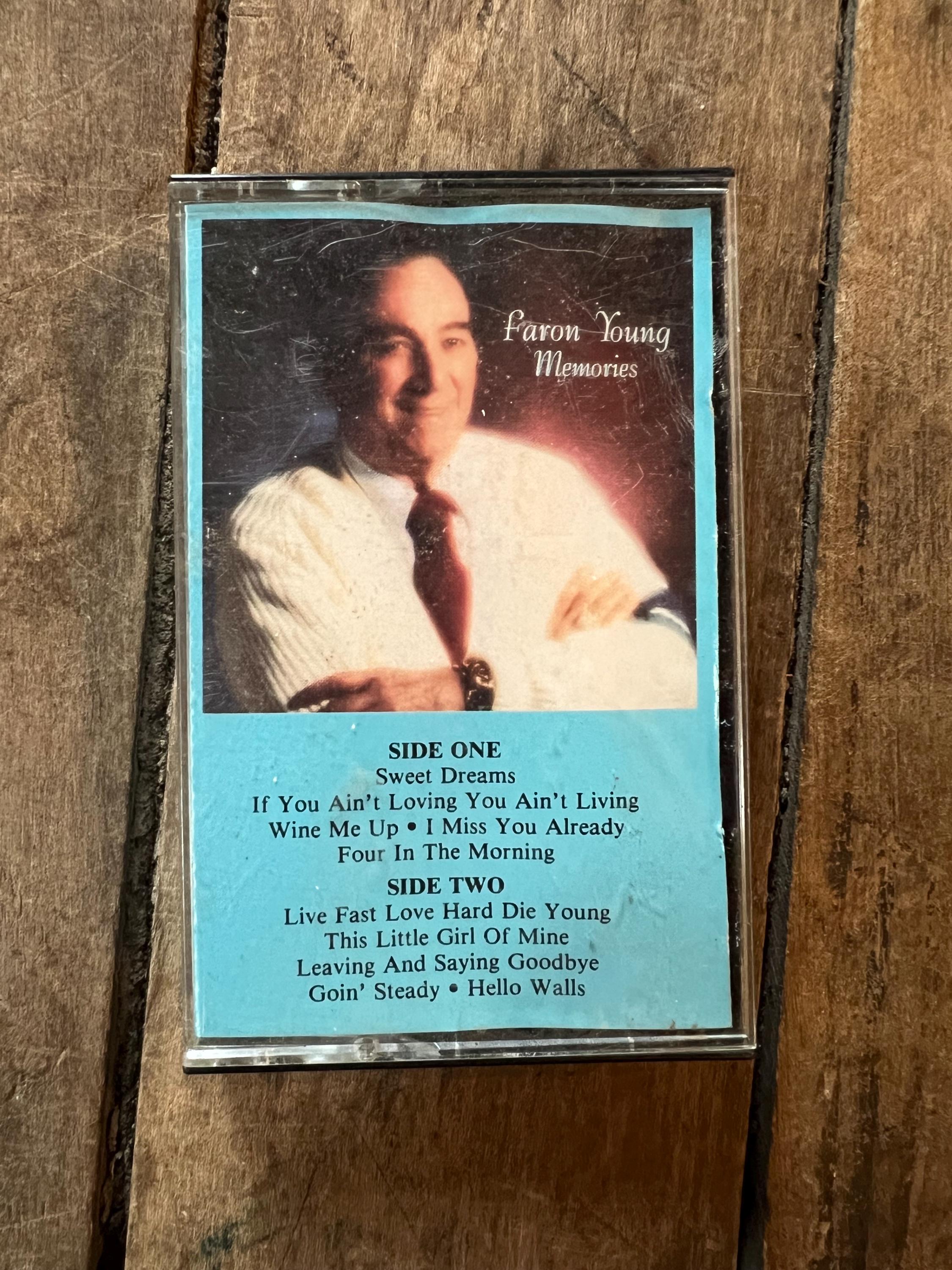 Faron Young "Memories Vol. 1" Cassette Tape - Vintage Country Music