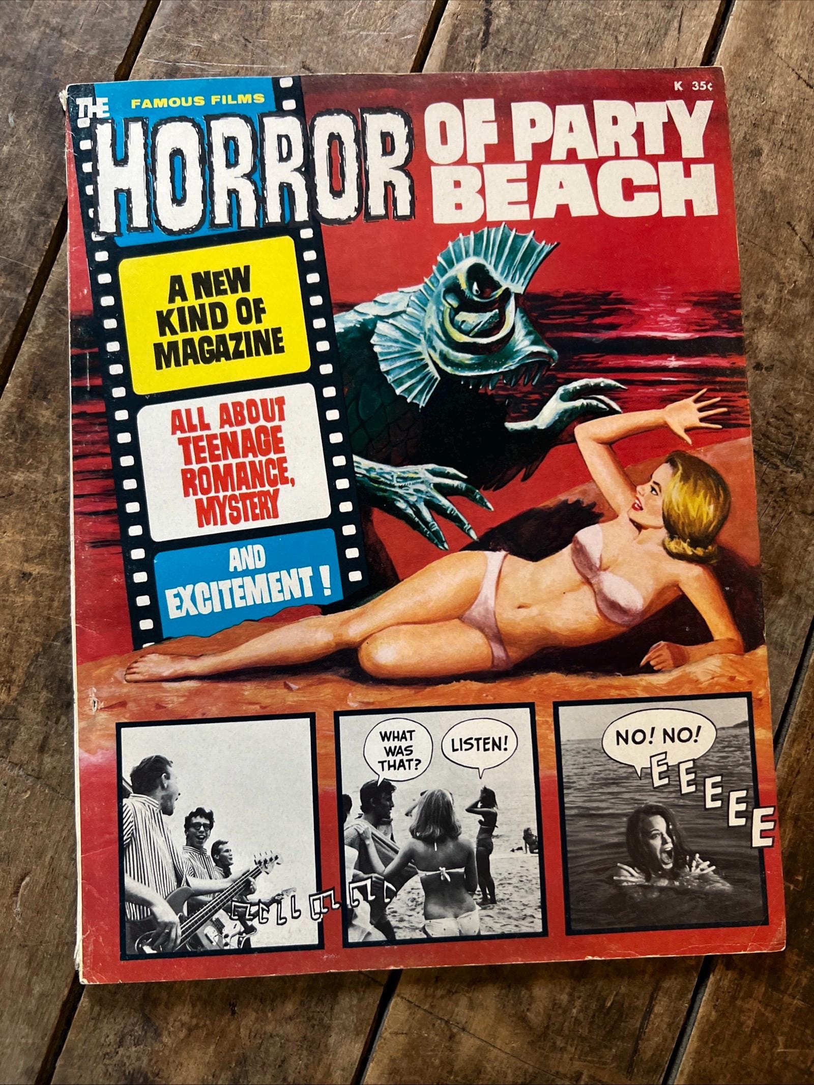 The Famous Films HORROR Of Party Beach (1964) Photo Story Board Magazine