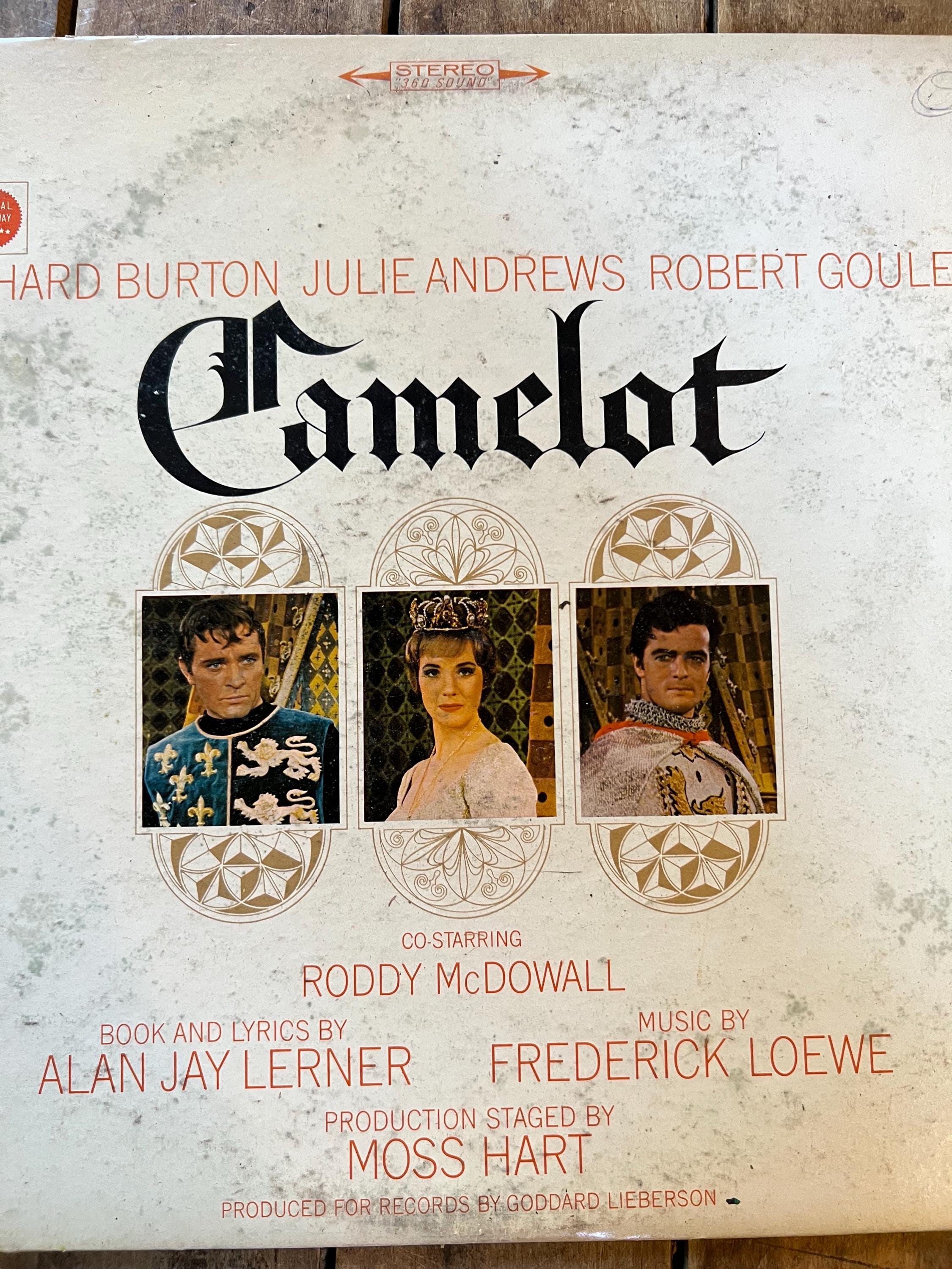 Camelot starring Richard Burton & Julie Andrews LP - 1981 Columbia Retro Vinyl Record