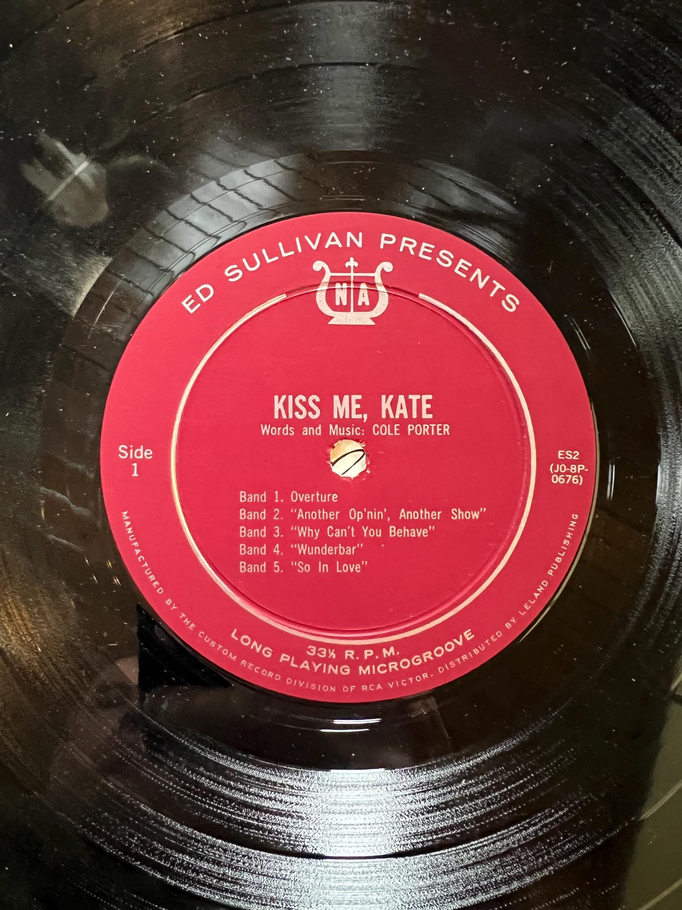 Ed Sullivan Presents “Kiss Me Kate” - 1960 Record - LP Vinyl Album