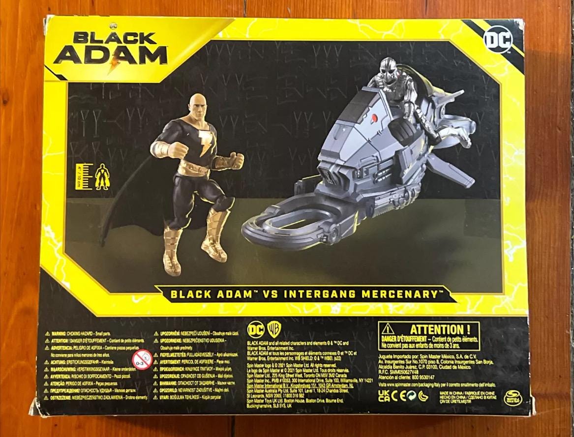 Black Adam vs Intergang Mercenary Action Figure: Spin Master 1st Edition