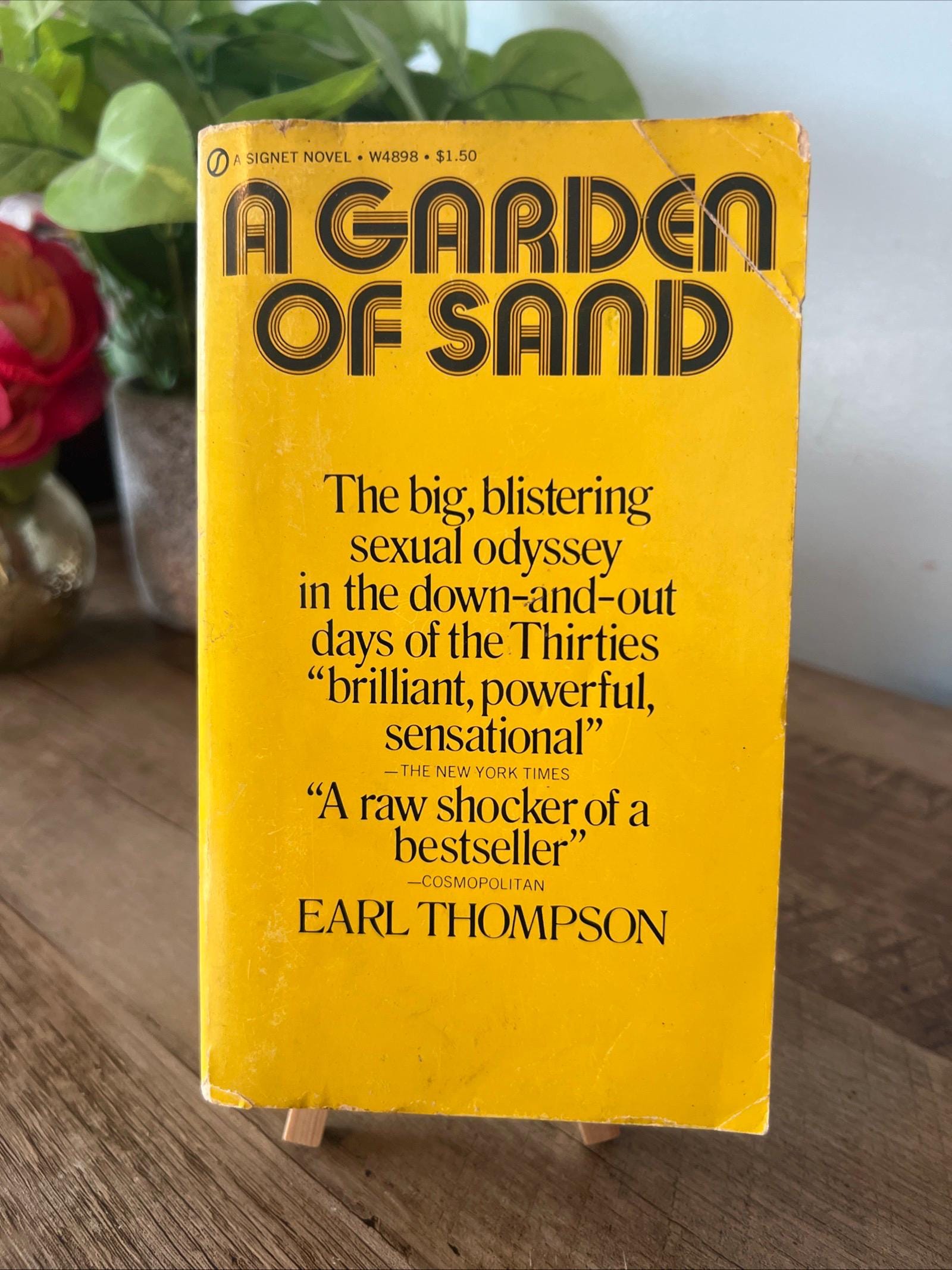 A Garden Of Sand by Earl Thompson ( 1972 Signet Books Paperback) Romance Novel