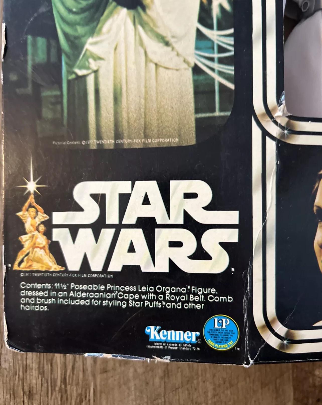 Vintage 1978 Kenner Star Wars Princess Leia Organa Action Figure & Box