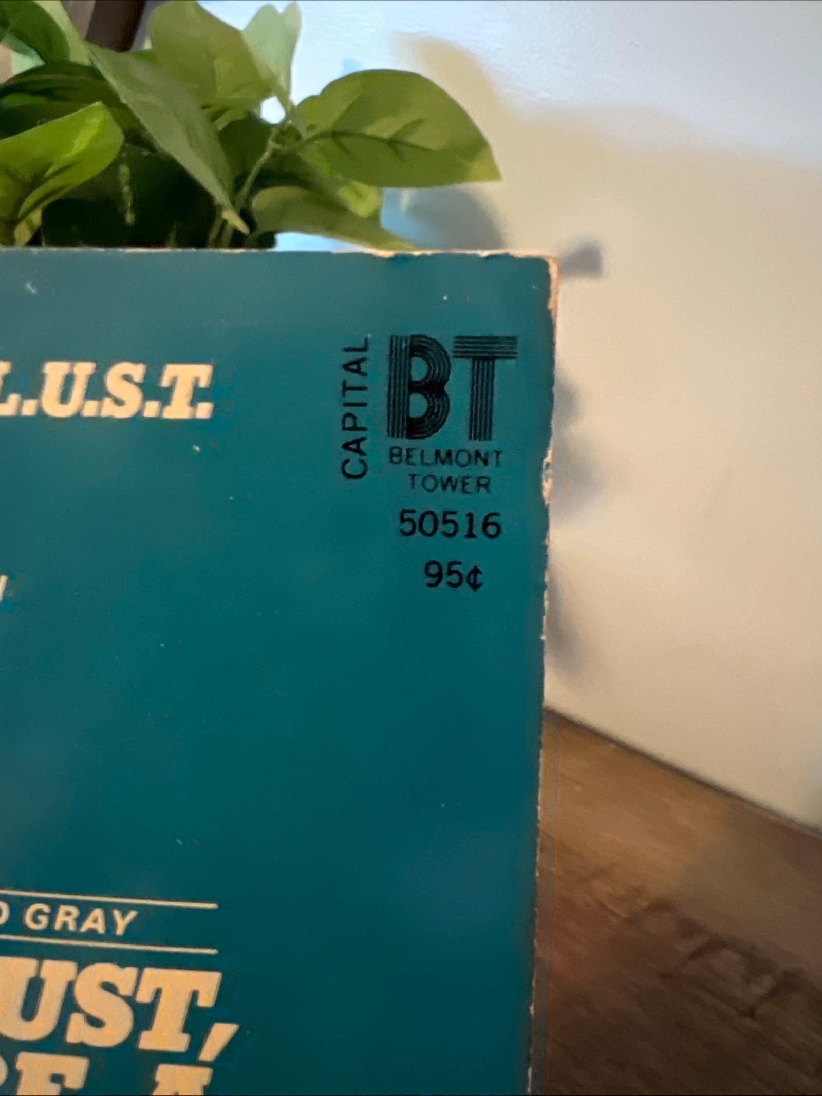 The Lady From L.U.S.T. by Rod Gray, 1973 Belmont Tower Book