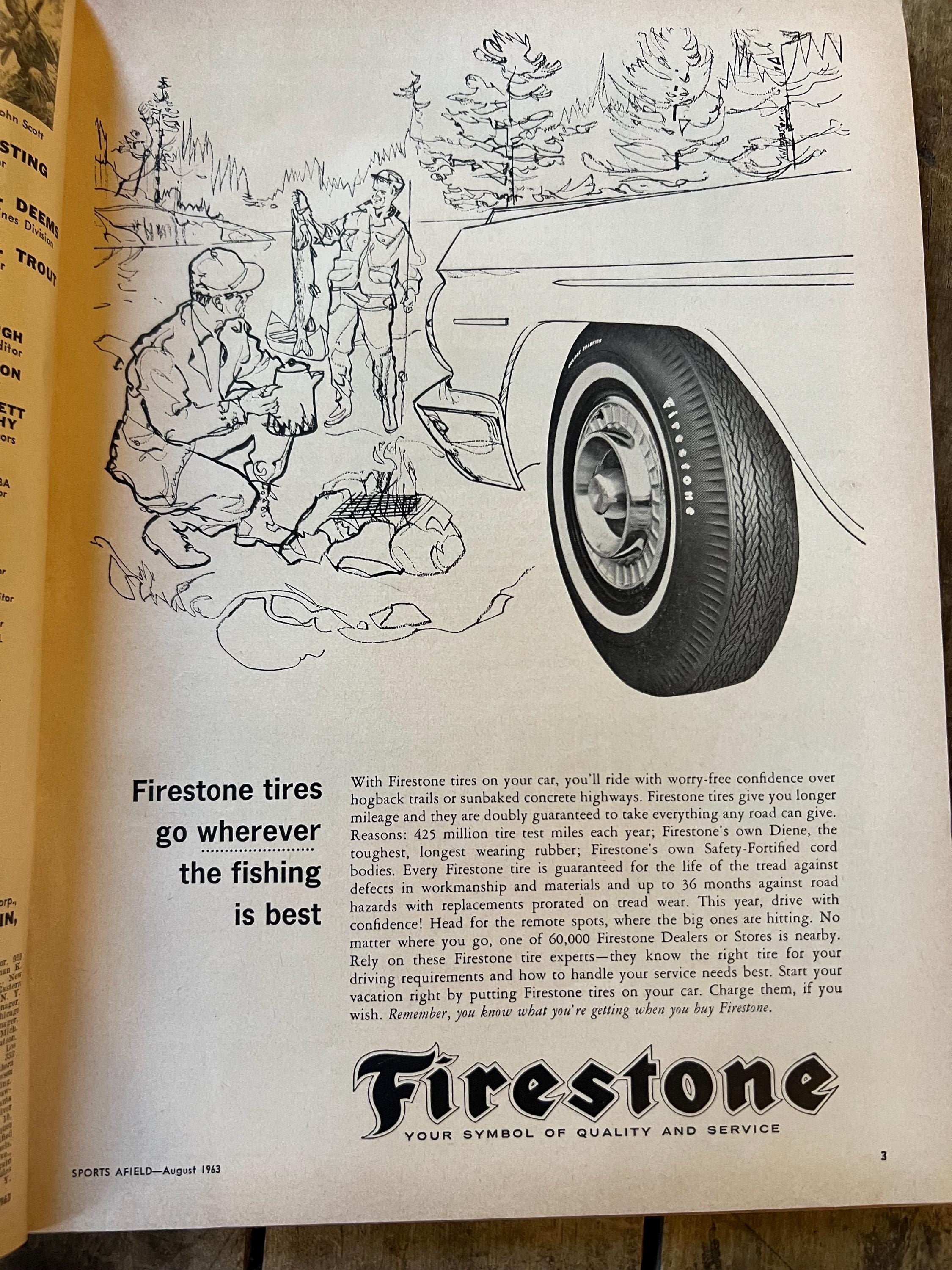 Vintage 1963 Sports Afield Magazine: August Edition