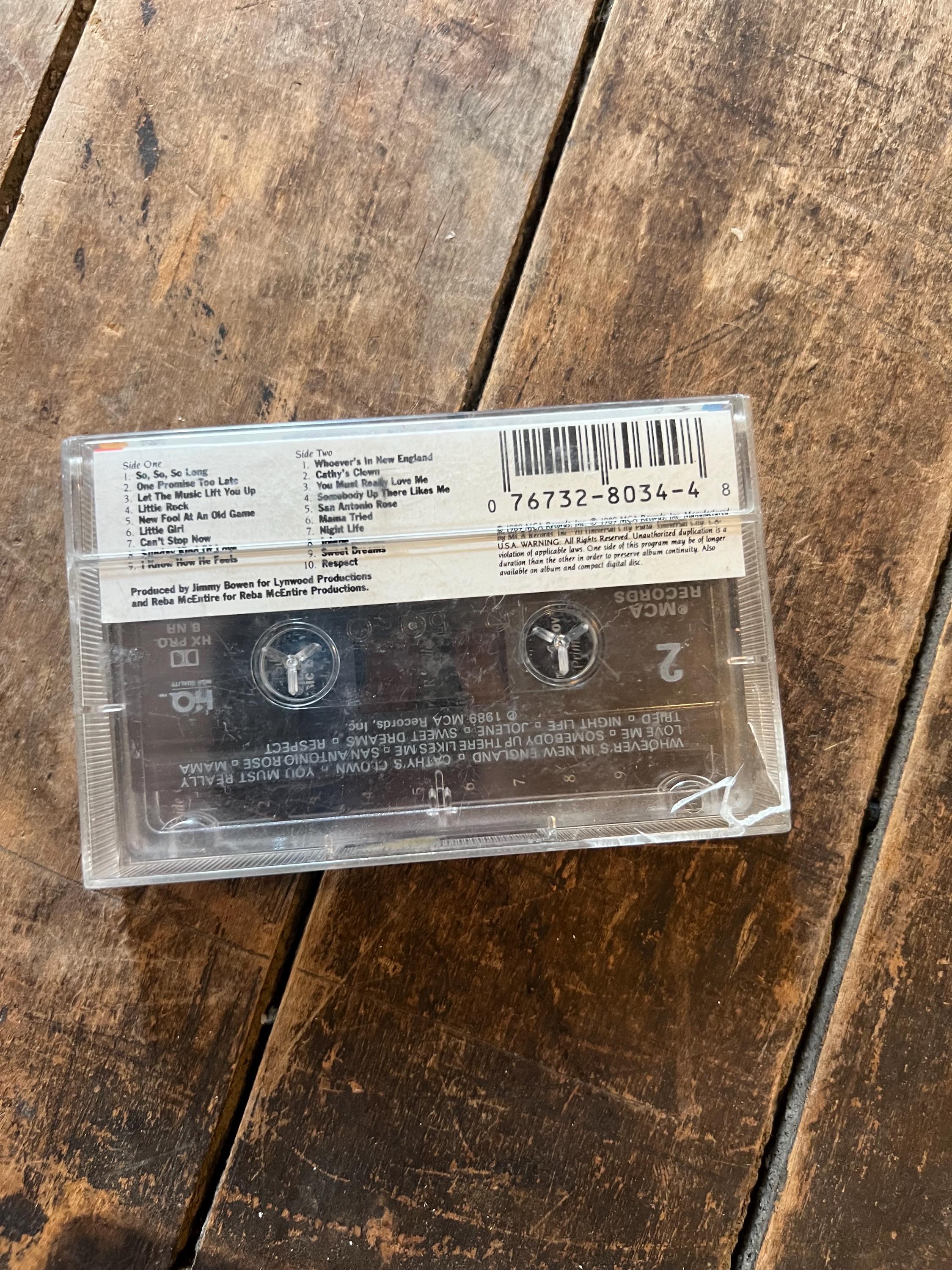 1989 Reba McEntire LIVE Cassette Tape - MCA Records Club Edition