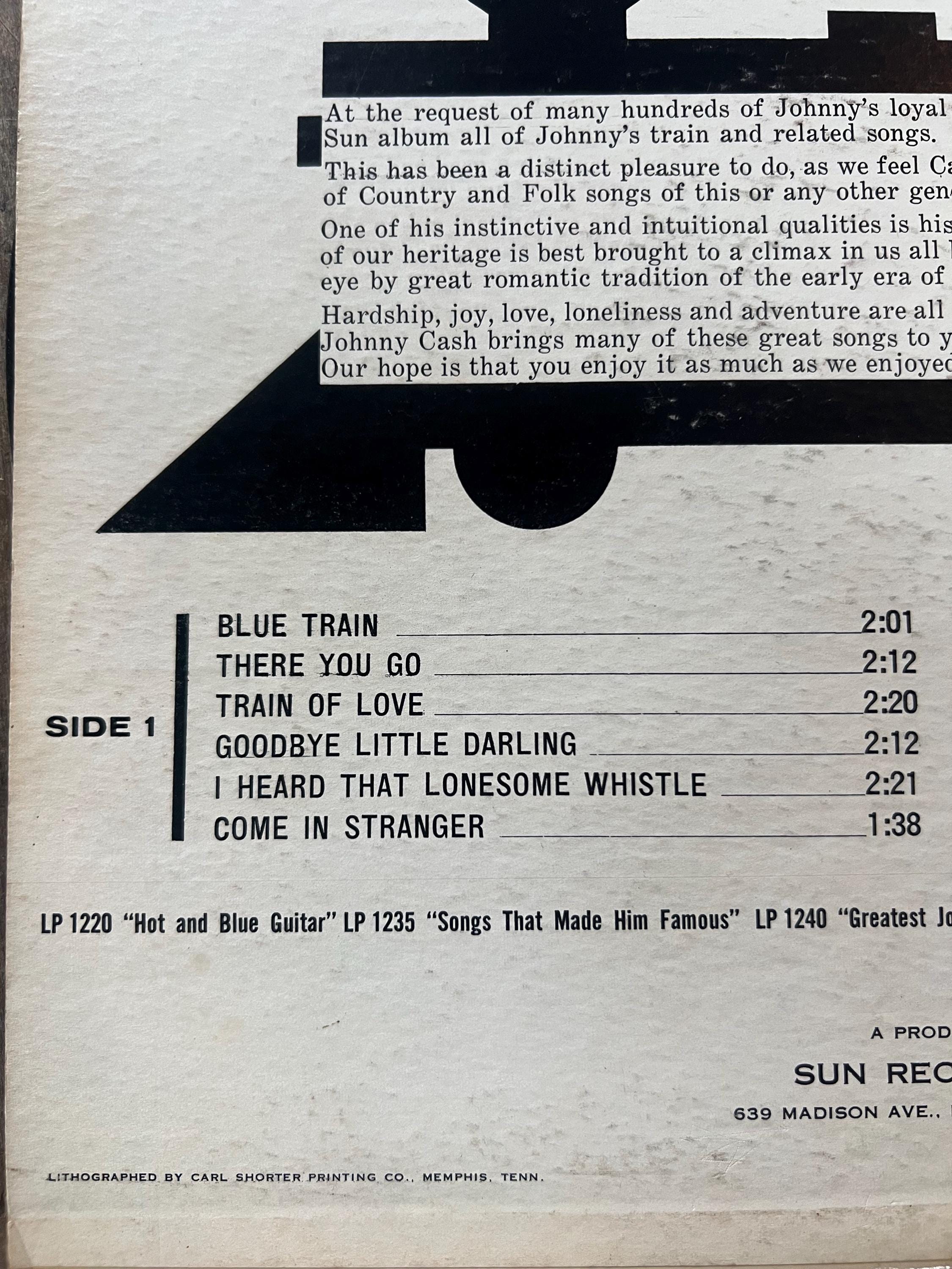 Johnny Cash "All Aboard The Blue Train" Vinyl LP - 1963 Sun Records