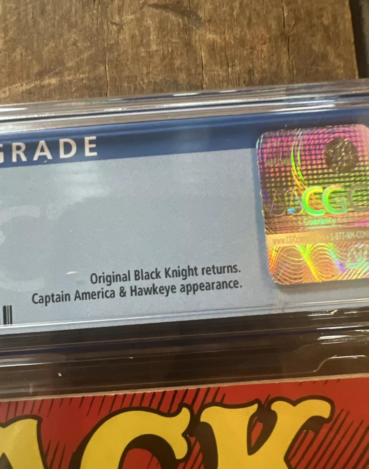 1990 BLACK KNIGHT #1 ( Dane Whitman ) Original - Marvel Comics - CGC Graded 6.0 - Original Black Knight Returns