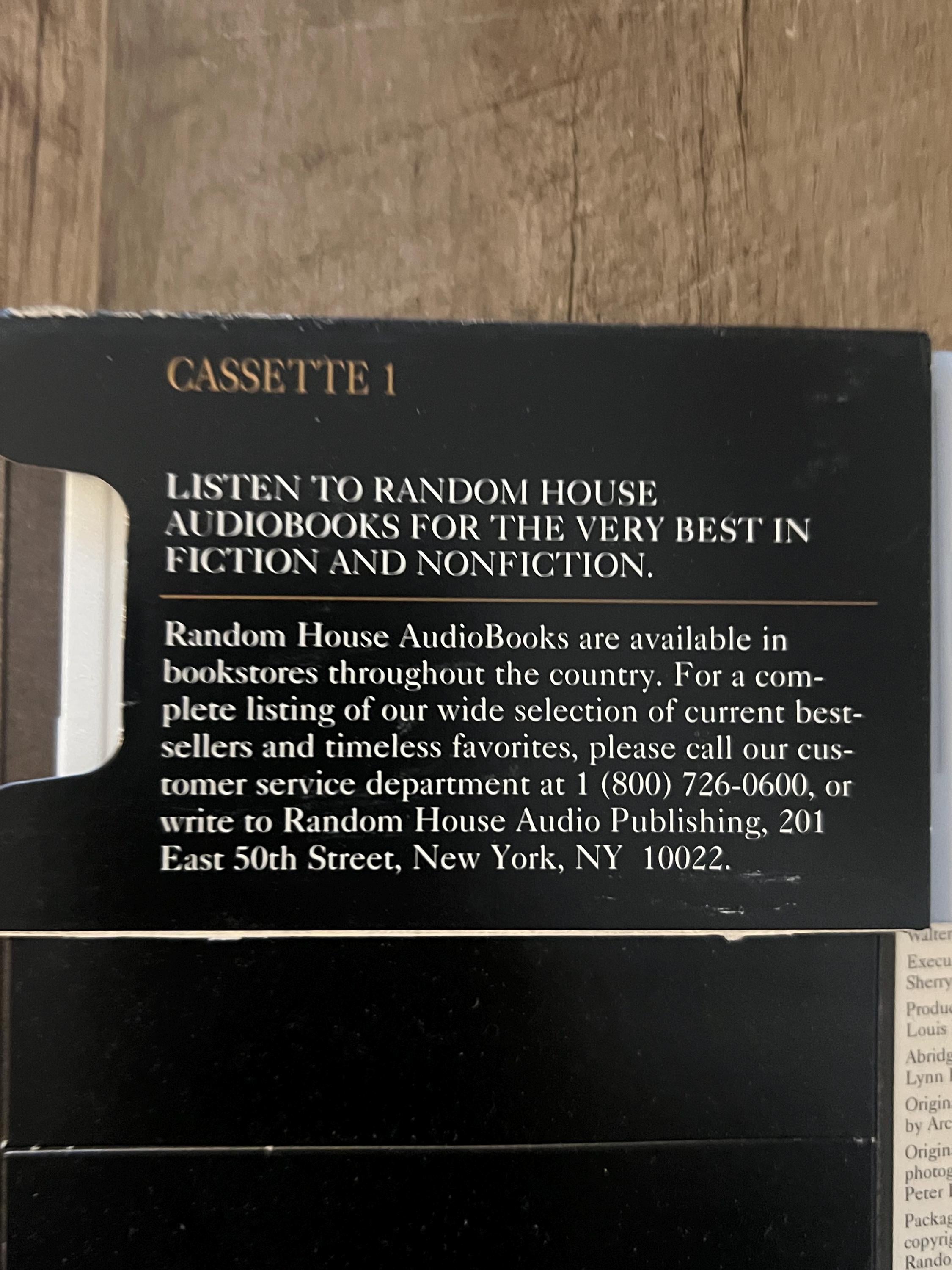 Walter Cronkite “ A Reporters Life “ ( Cassette Tape 1996 ) Random House Audiobooks