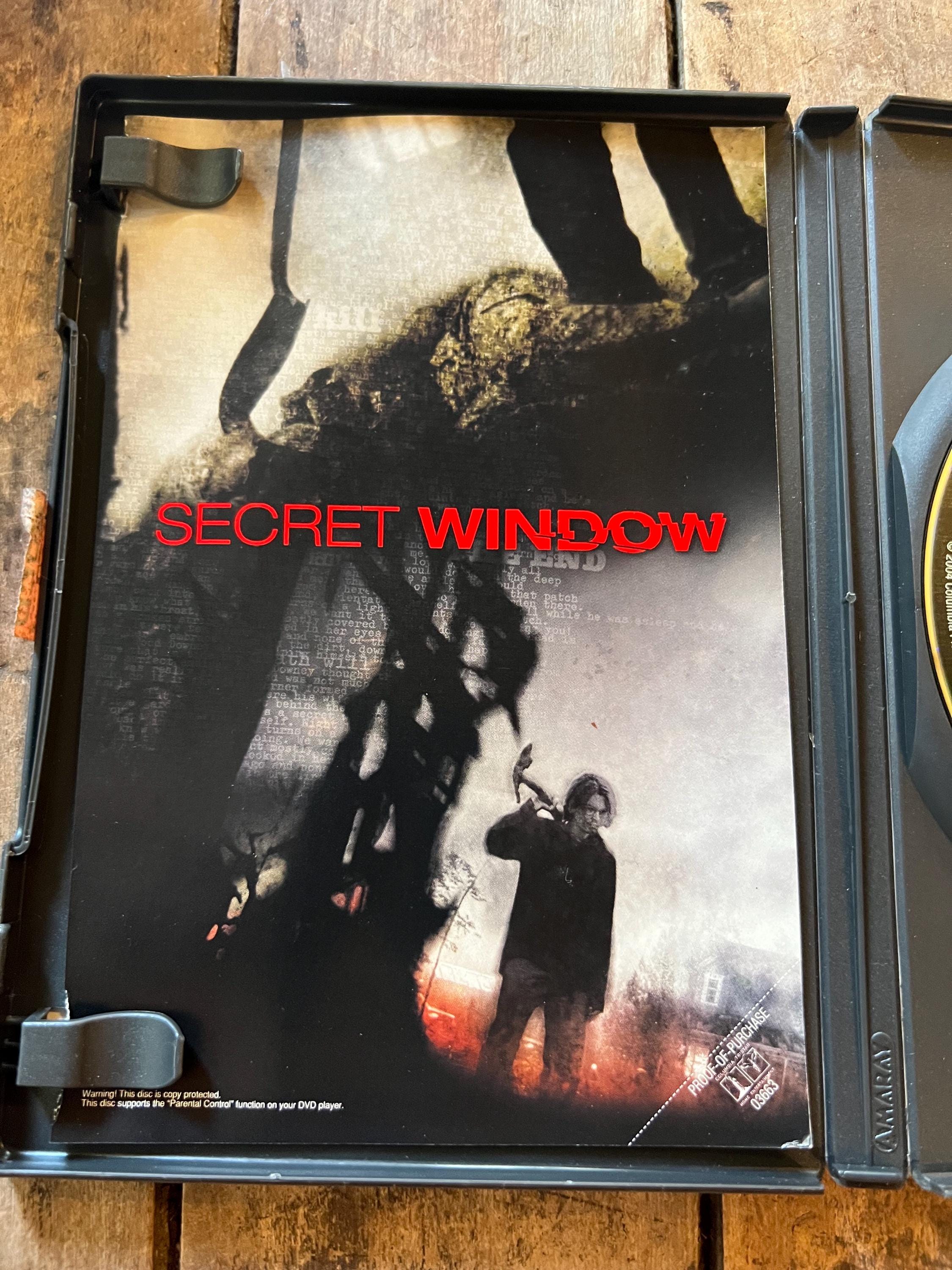 Secret Window ( DVD 2004 )  Stephen King Film - Mystery Horror - Starring Johnny Depp