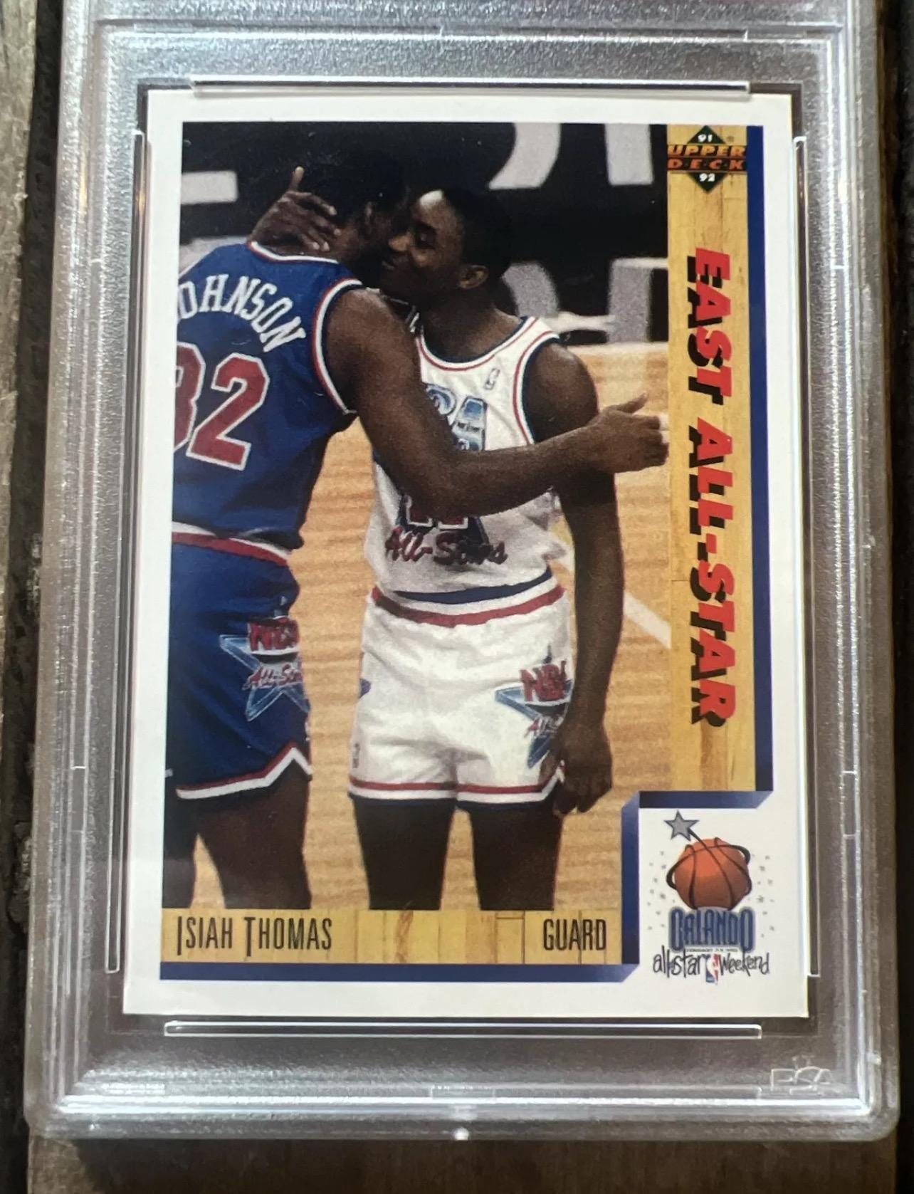 1991 Isiah Thomas Upper Deck All-Star Card - PSA 7 NM