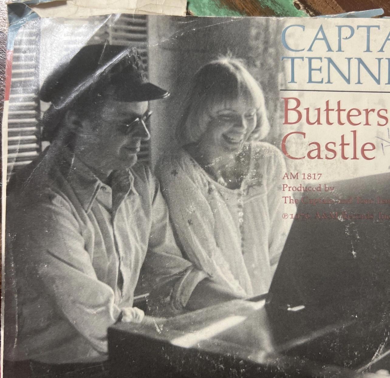 CAPTAIN & TENNILLE - Butterscotch Castle - Shop Around - 45 Record (1976) Retro Vinyl  - Original  Record
