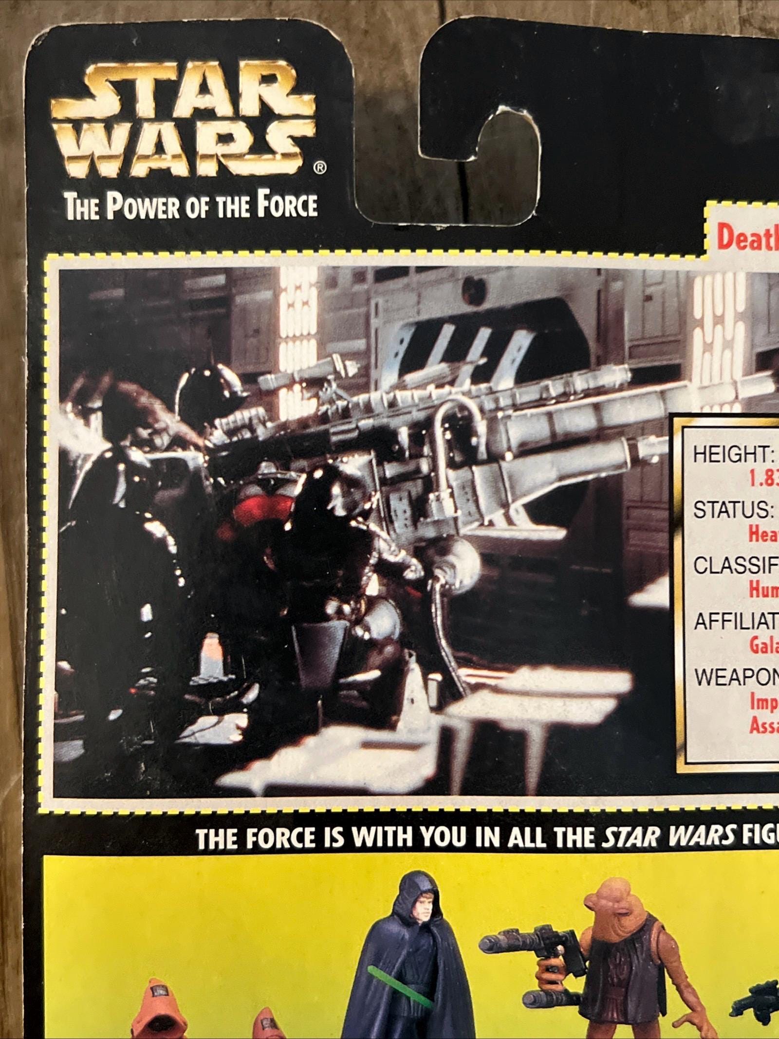 1996 Kenner Star Wars - Power Of The Force - DEATH STAR GUNNER Action Figure Complete on Card
