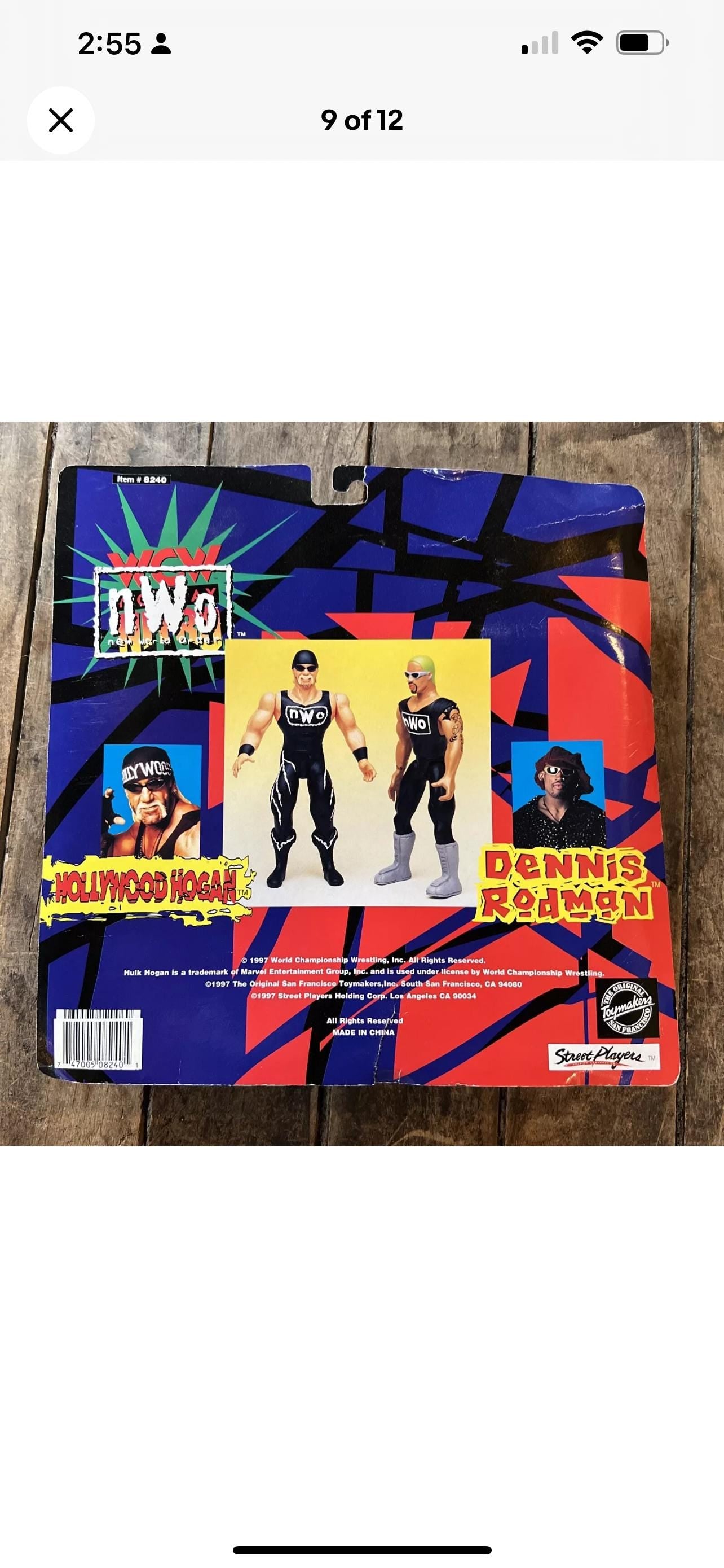 Vintage 1997 WCW Hollywood Hogan & Dennis Rodman Action Figure Set - MOC