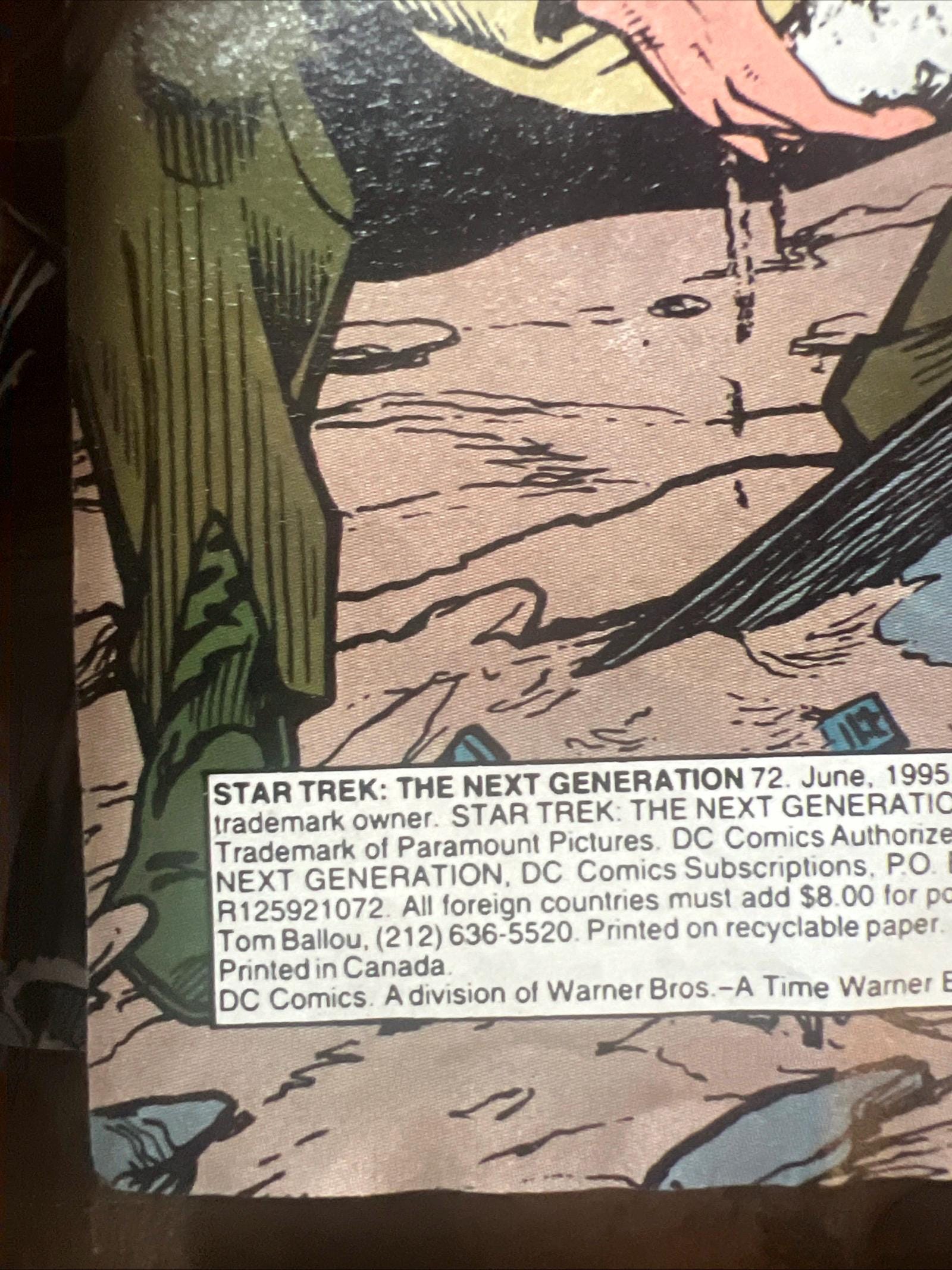 Star Trek: The Next Generation #72 Direct Edition (1995) DC Comics