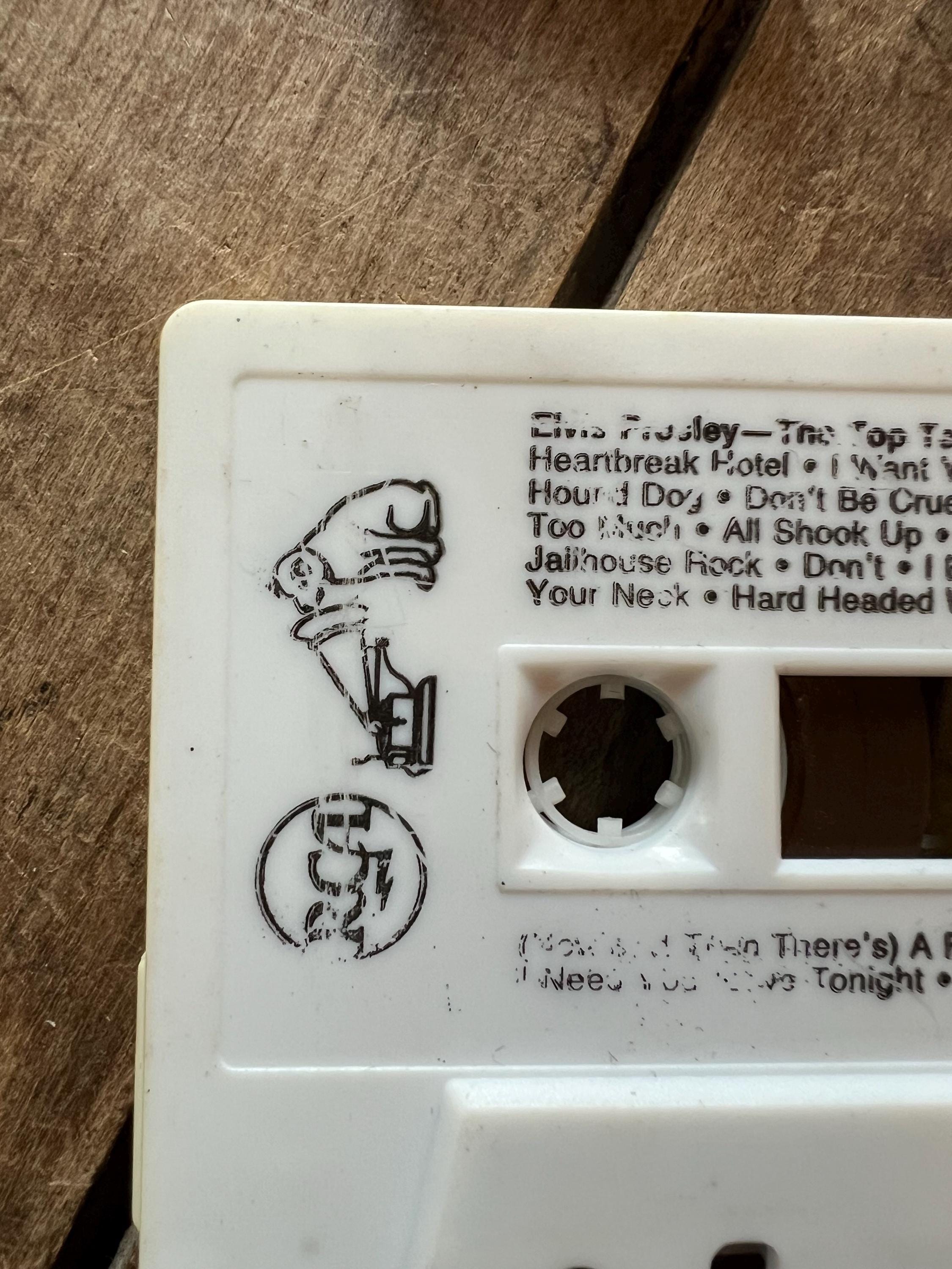 Vintage 1987 Elvis Presley Cassette Tape: Top Ten Hits, RCA Victor