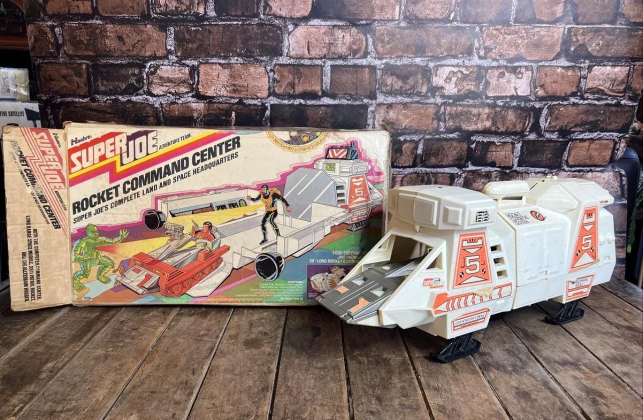 Vintage 1977 Hasbro - GI JOE SUPERJOE - Rocket Command Center #7570 Original Box