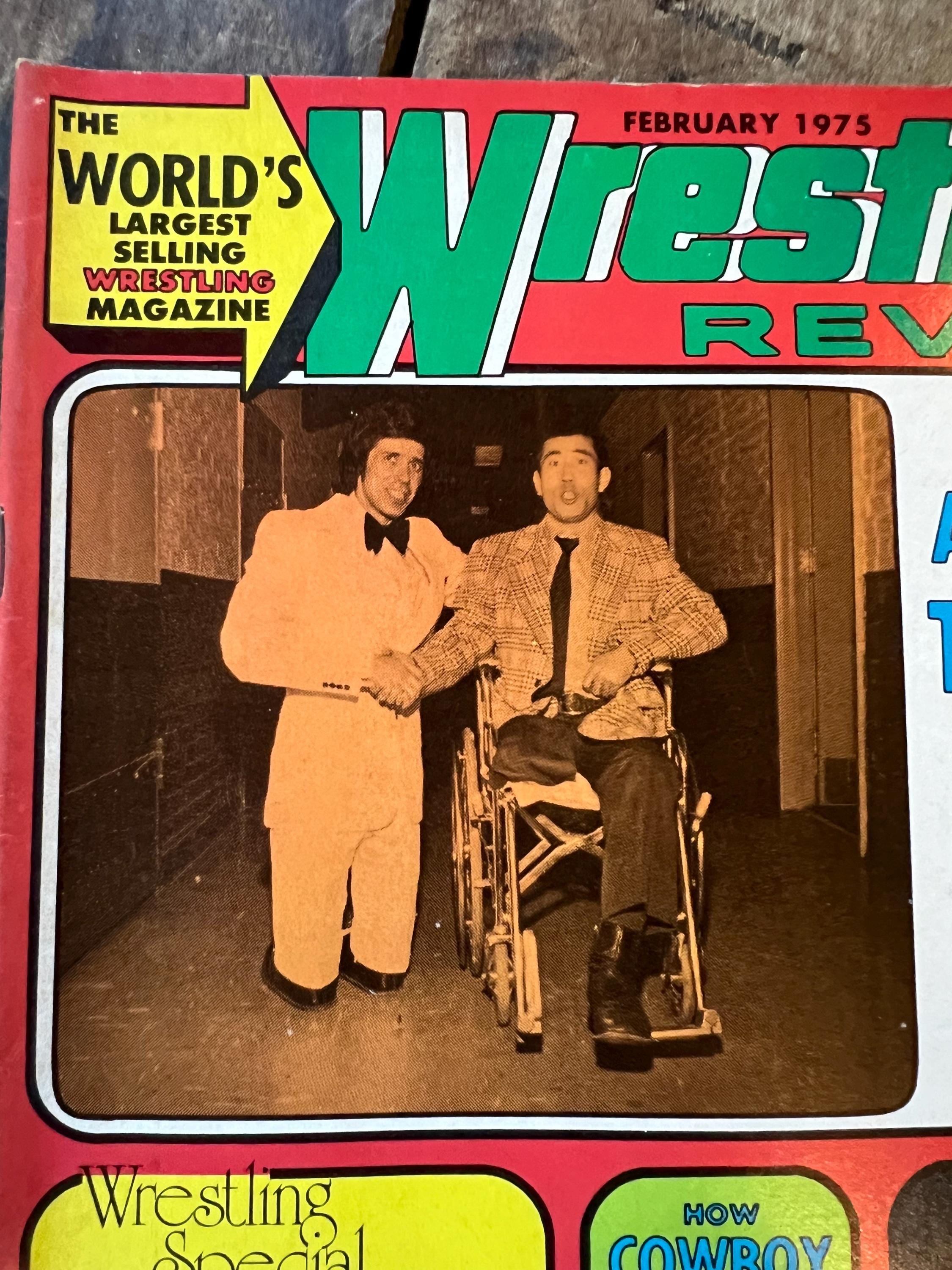Vintage Wrestling Revue Magazine - February 1975 Issue - Pre WWF/WWE