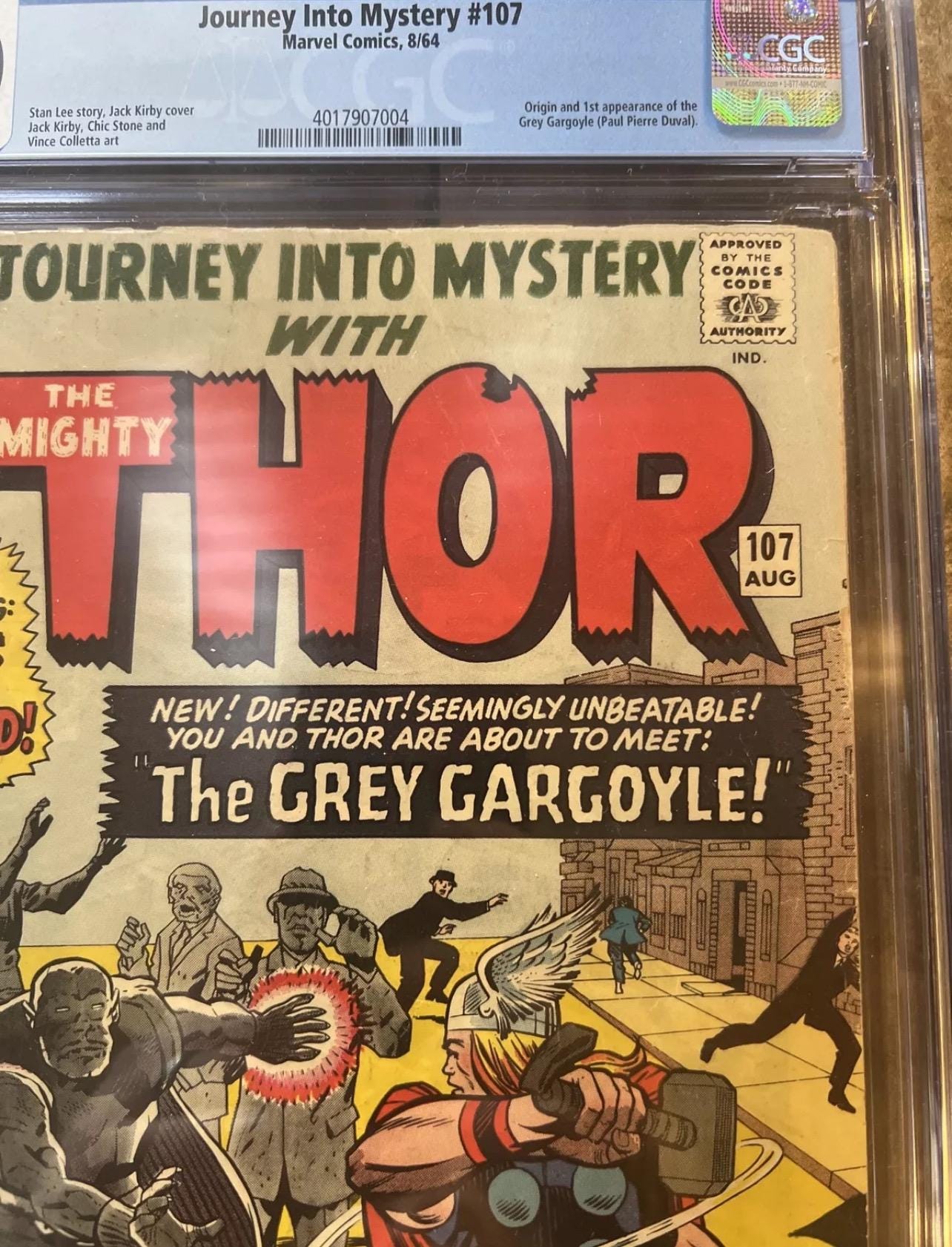 1964 Journey Into Mystery #107: Thor, First Grey Gargoyle (CGC 4.0)