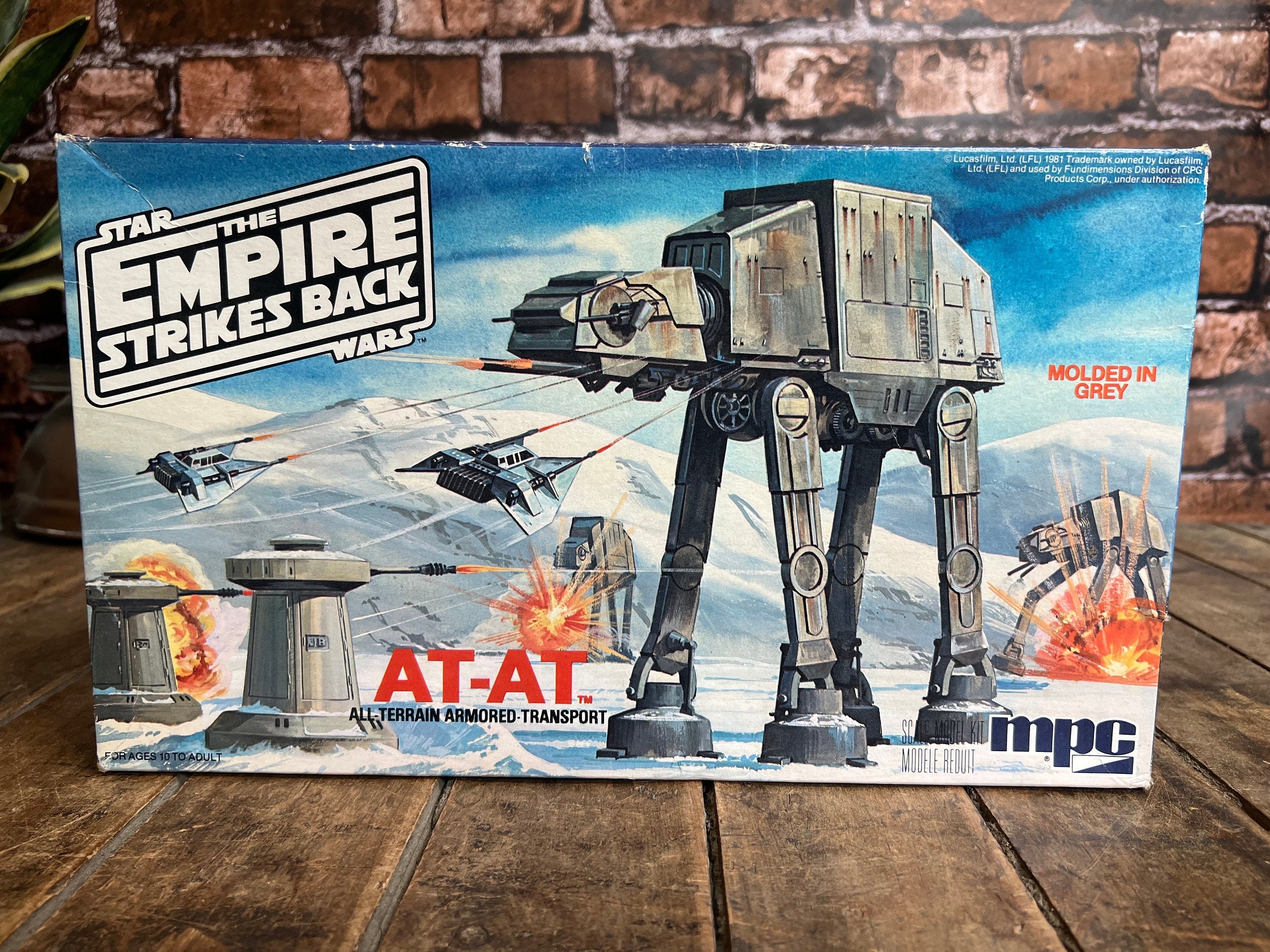 Vintage 1981 Star Wars AT-AT MPC Model Kit Empty Box