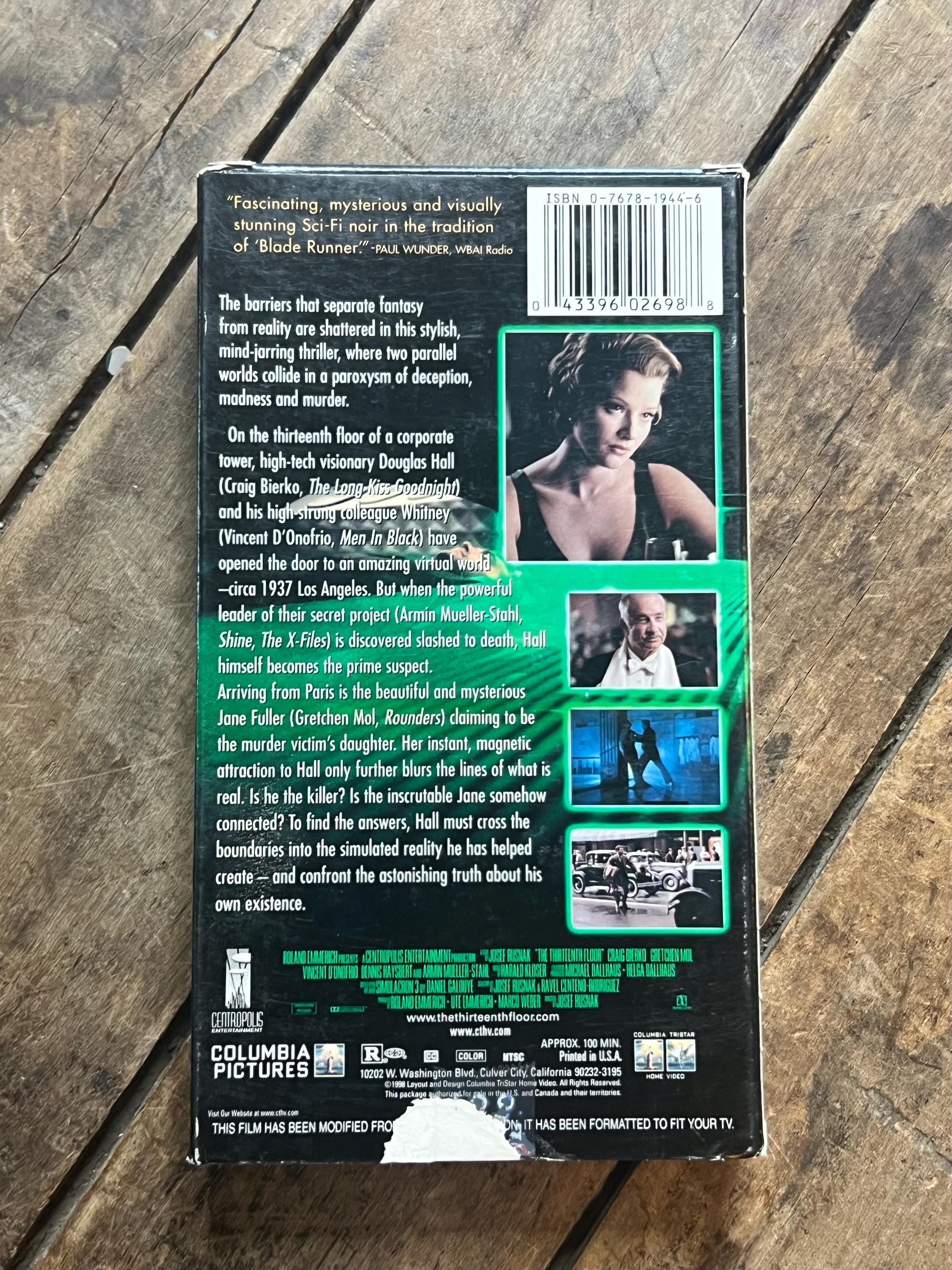 The Thirteenth Floor - VHS Movie ( 1999 ) - Starring Gretchen Mol & Craig Bierko
