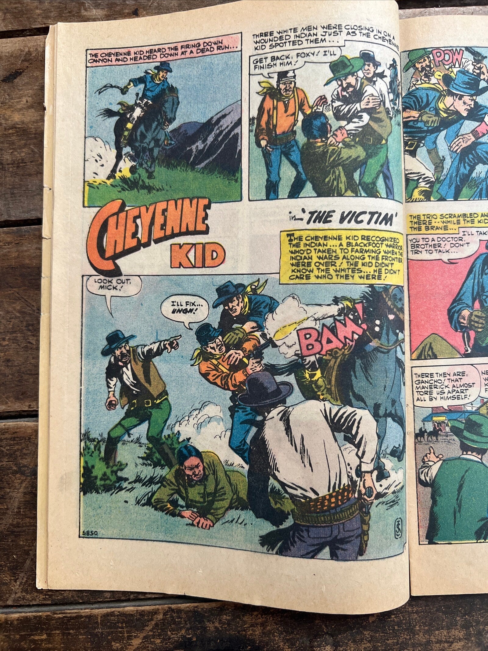 1980 Outlaws of the West Comic Book: Wyatt Earp & Cheyenne Kid