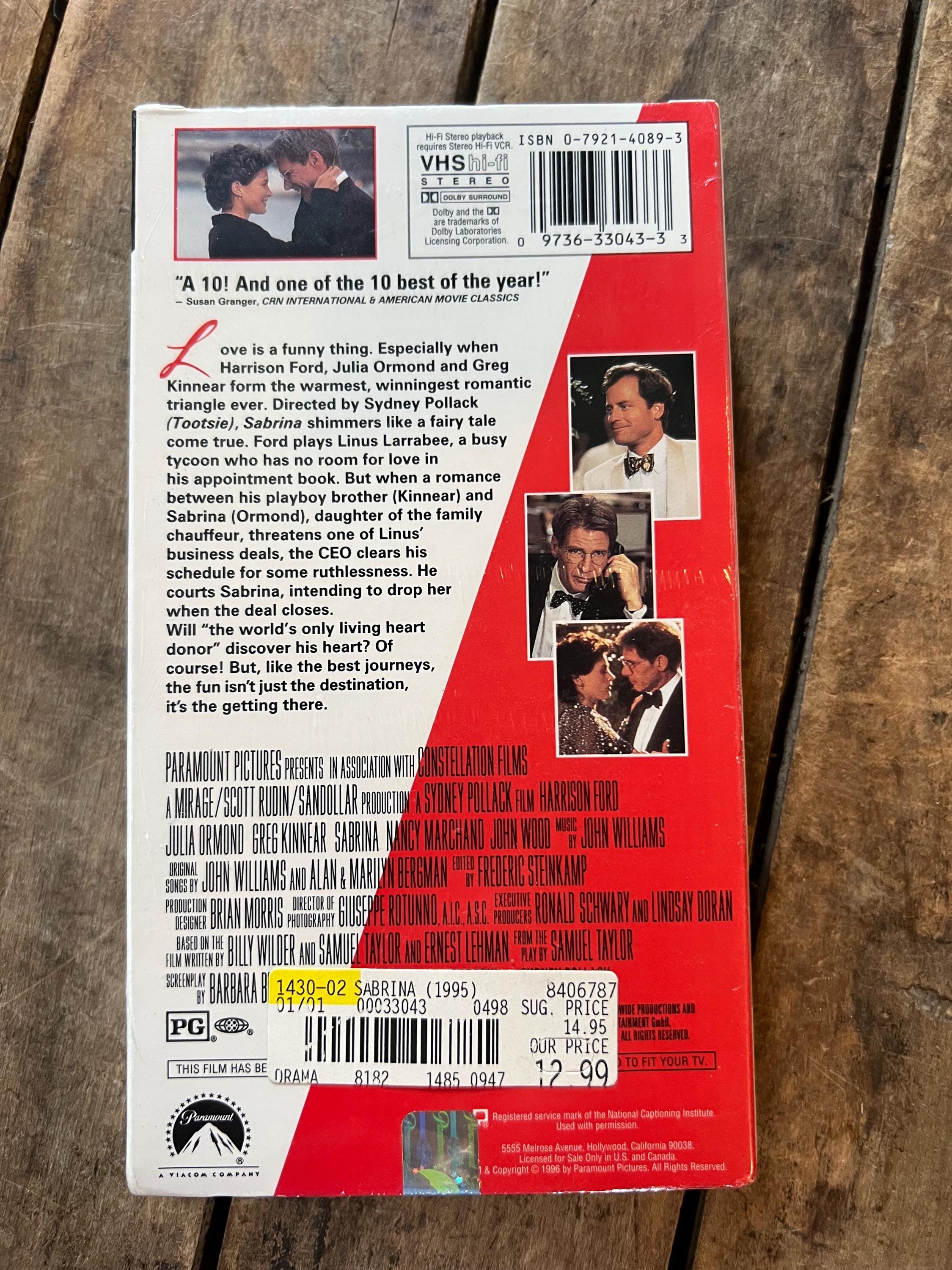 SABRINA - VHS Movie NOS Sealed (1995)- Starring Julia Ormond & Harrison Ford