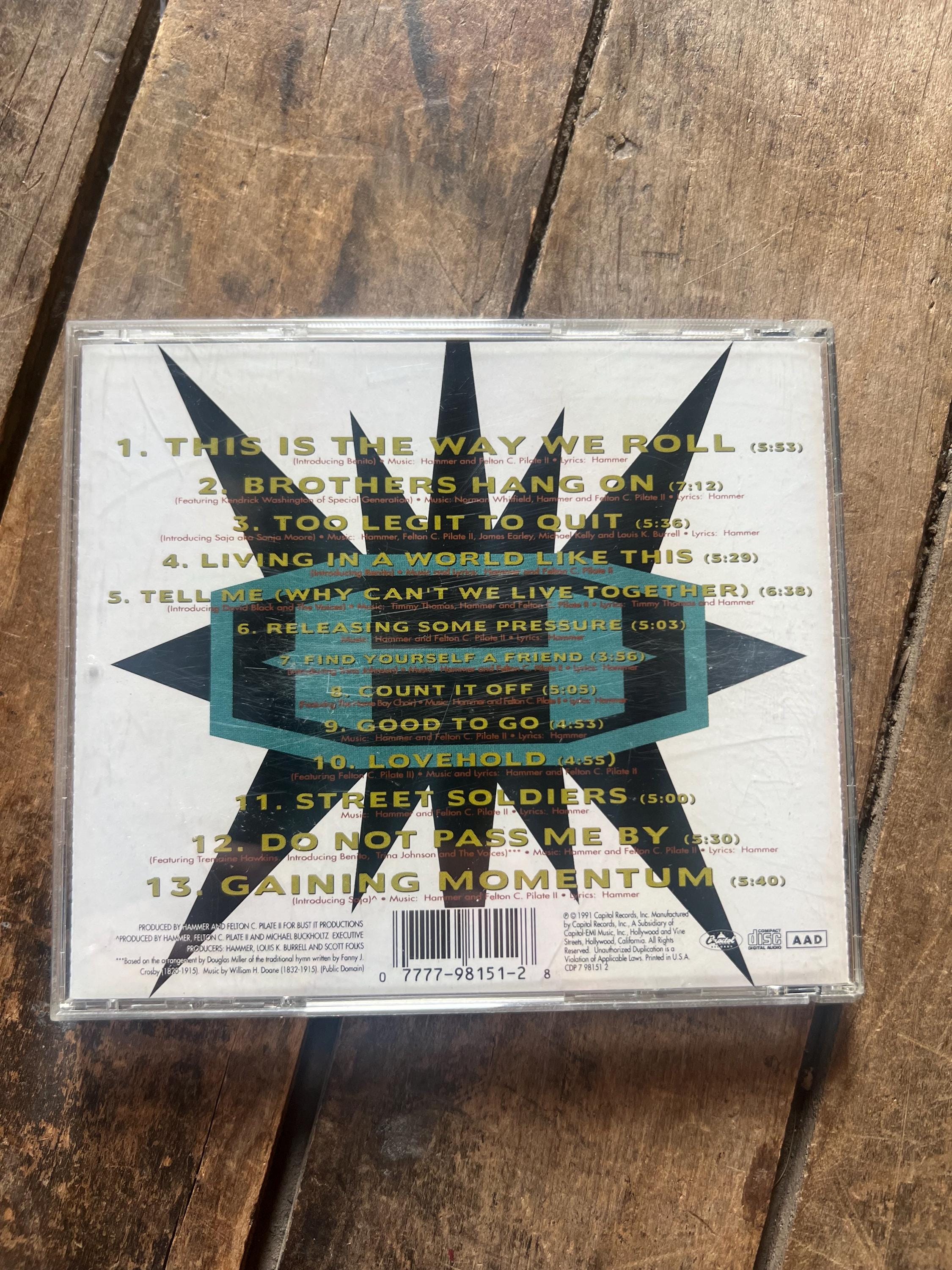 MC Hammer “Too Legit To Quit” CD - 1991 Capitol Records Rap Album
