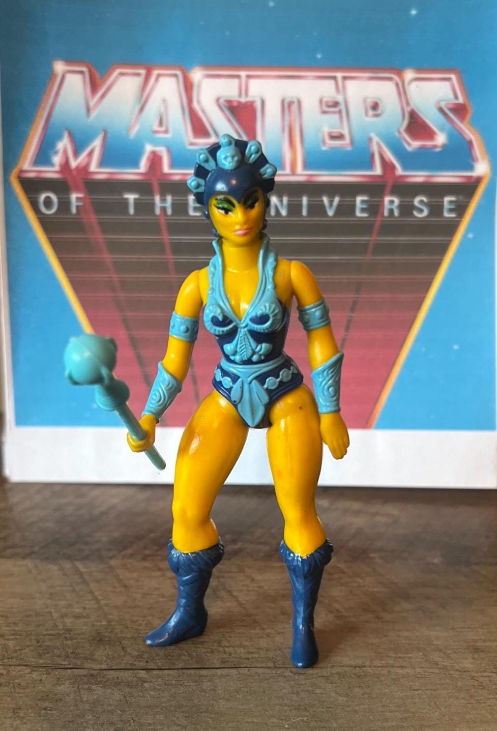 1983 Mattel - Masters Of The Universe - EVIL LYN Action Figure Complete with Wand - MOTU