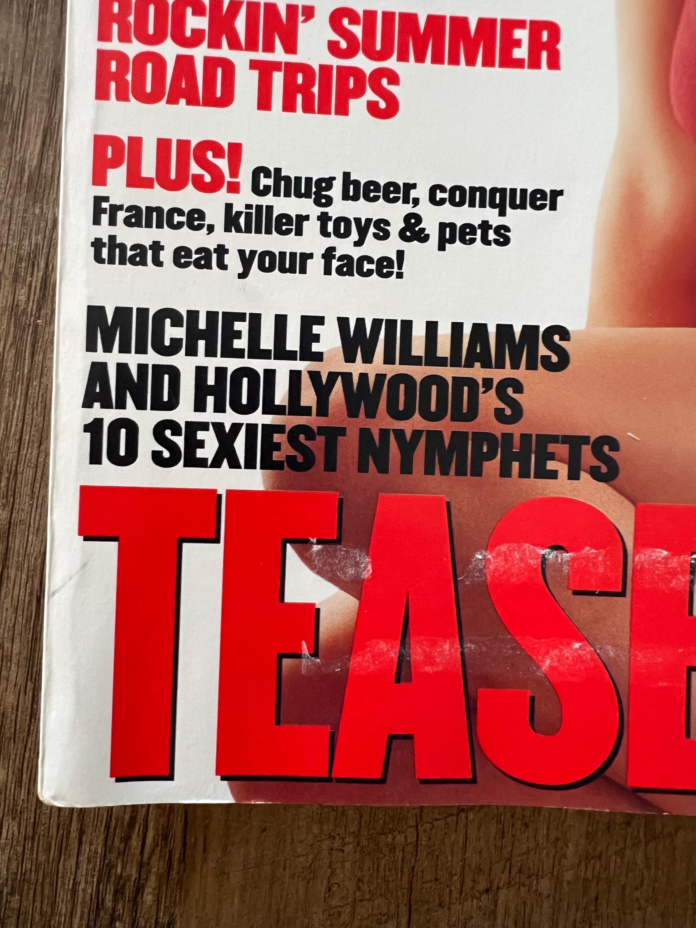 Vintage MAXIM Magazine July/August 1999: Michelle Williams Cover