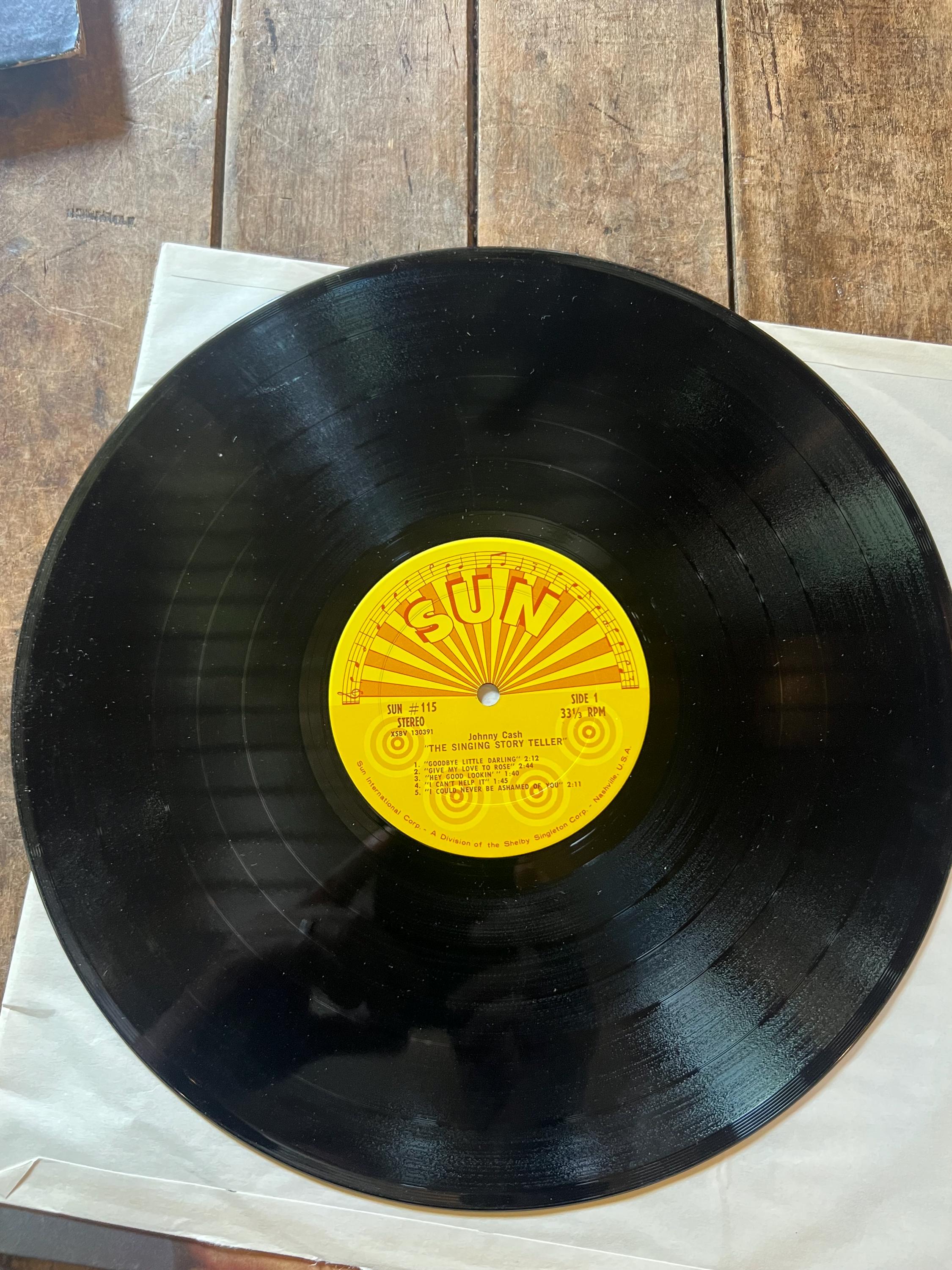 Johnny Cash - The Singing Story Teller Vinyl LP - Sun Records