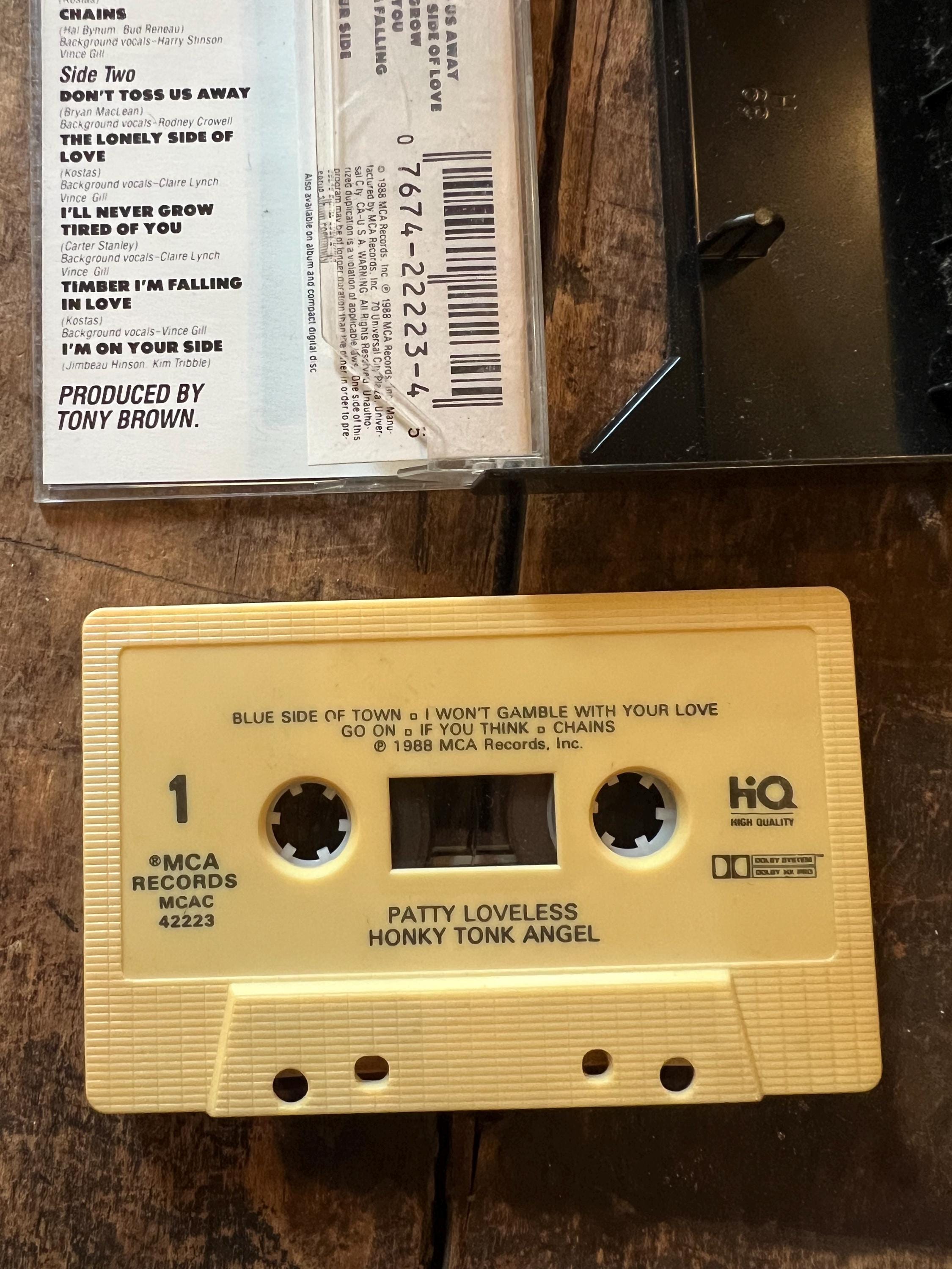 1988 Patty Loveless “Honky Tonk Angel” Cassette Tape - MCA Records Club Edition