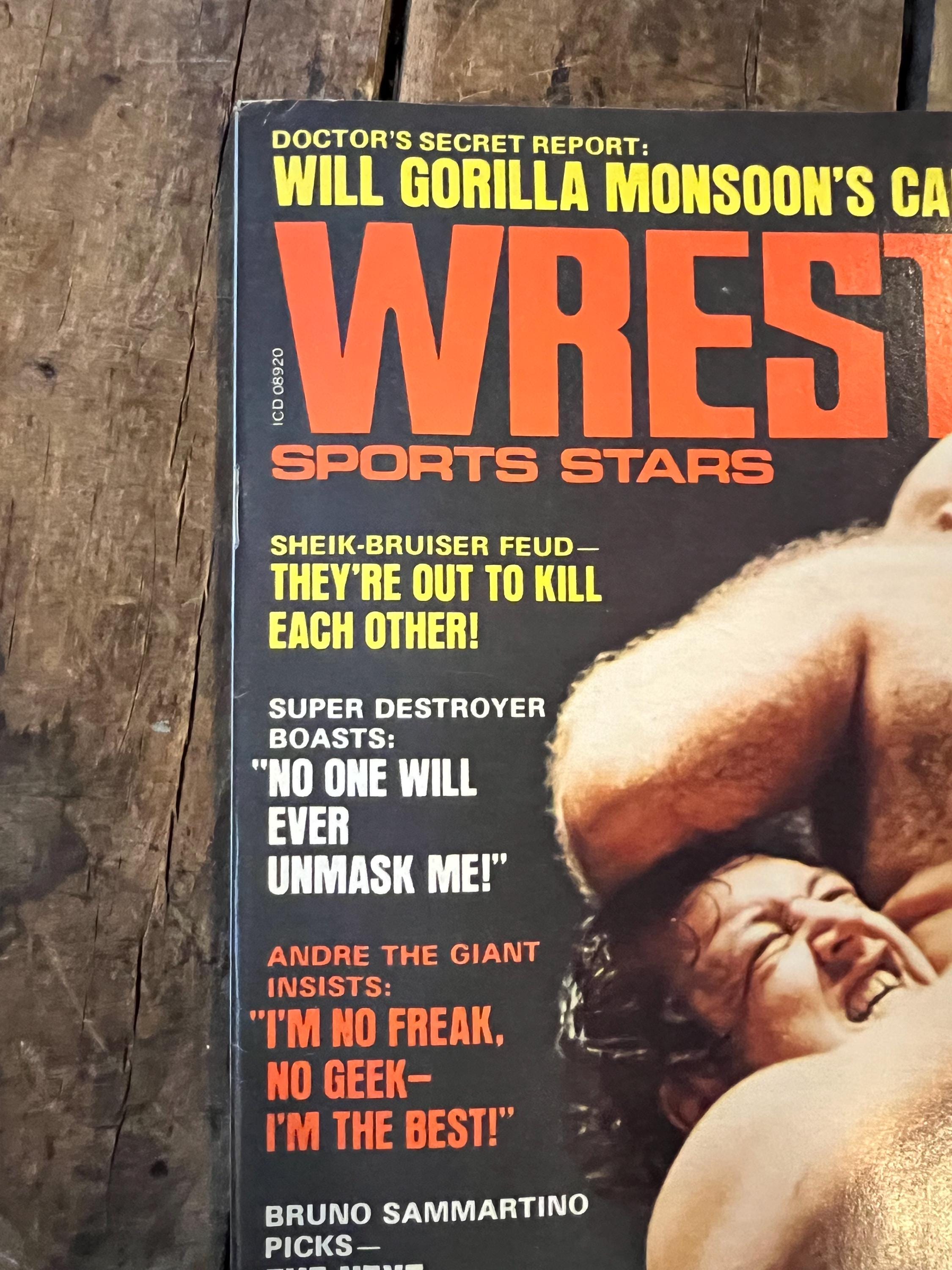 Wrestling Sports Stars Magazine  - February 1975 - WWF / WWE - Gorilla Monsoon