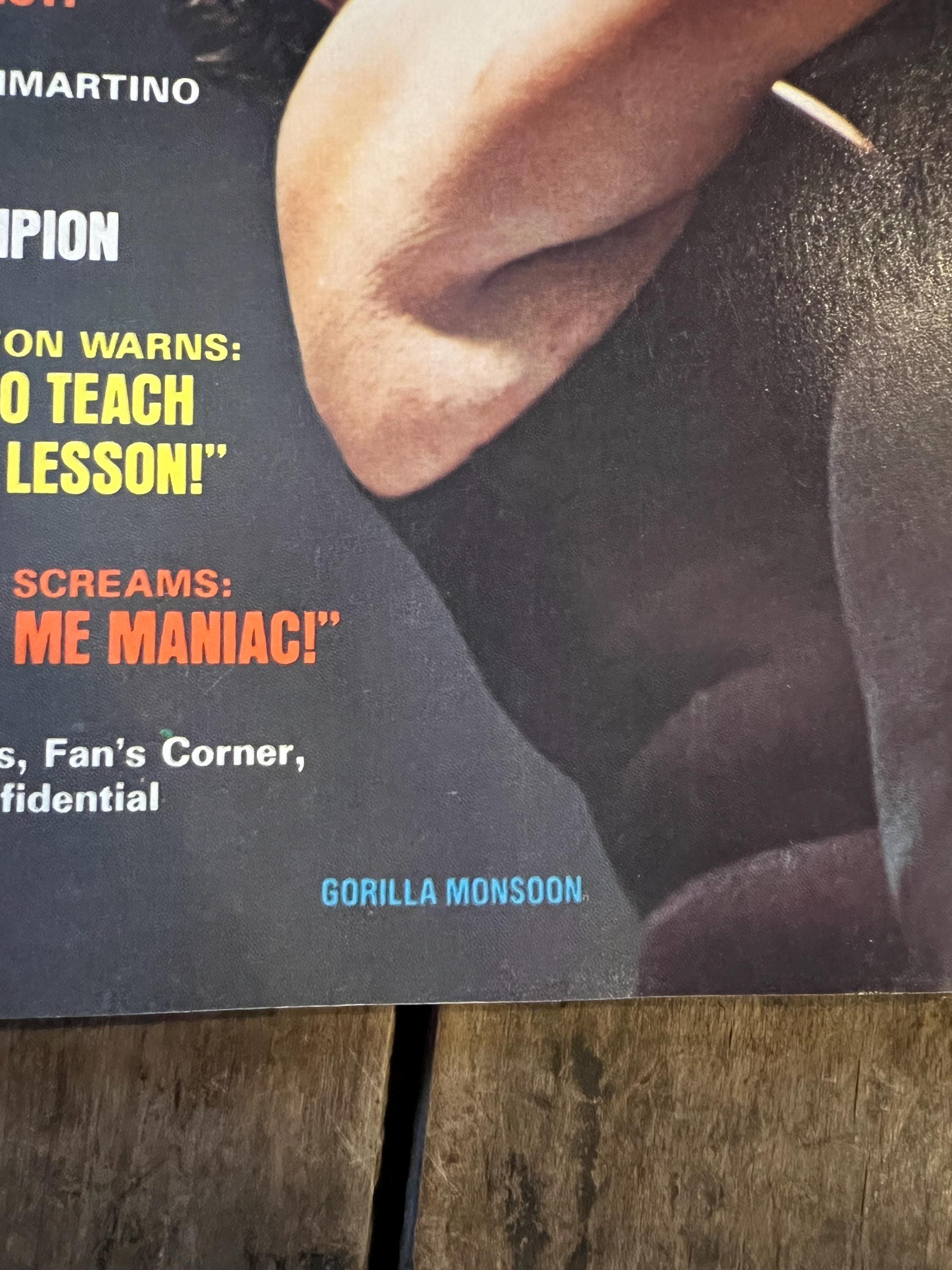 Wrestling Sports Stars Magazine  - February 1975 - WWF / WWE - Gorilla Monsoon