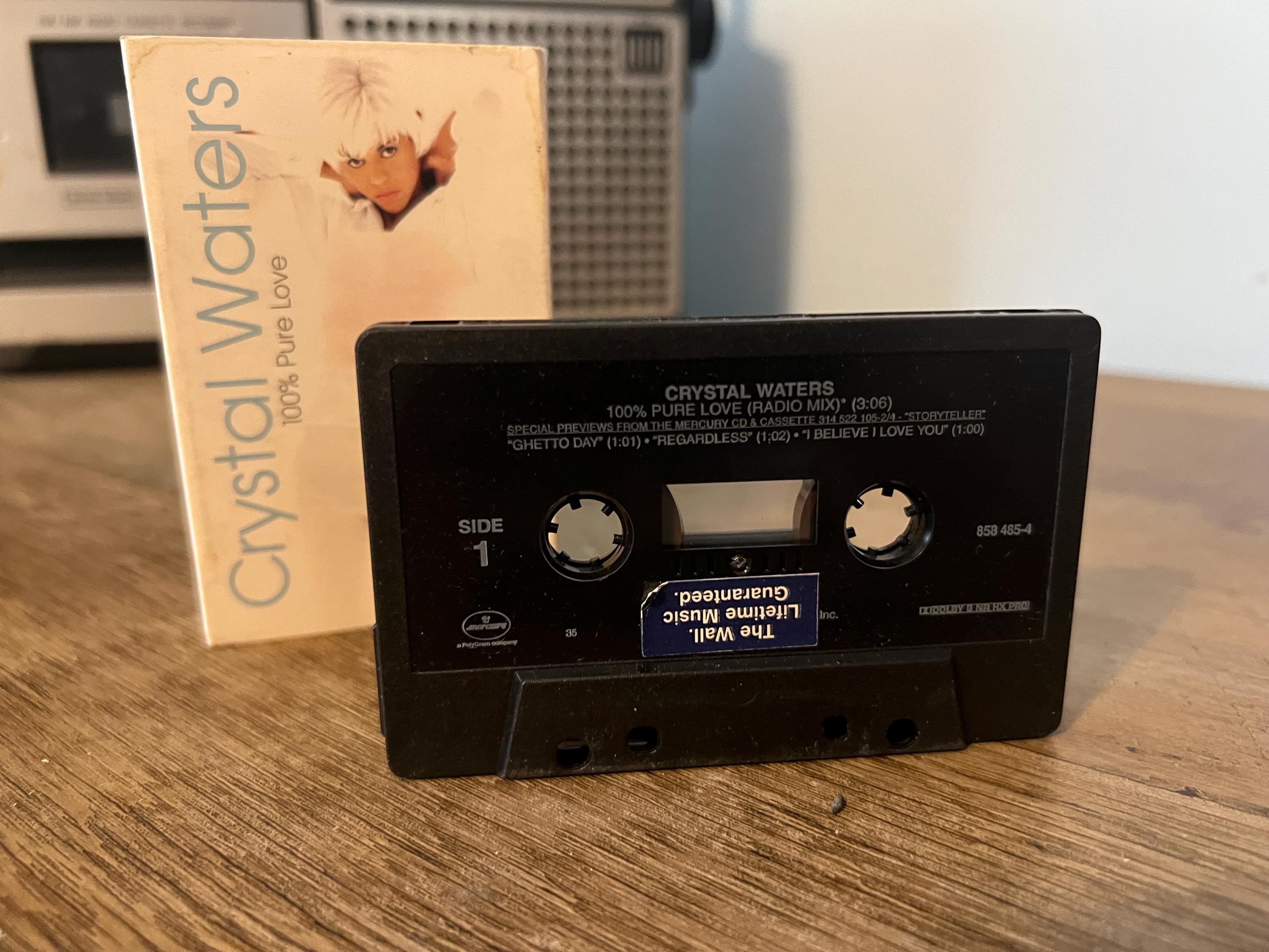 Vintage 1994 Crystal Waters 100% Pure Love Cassette Tape
