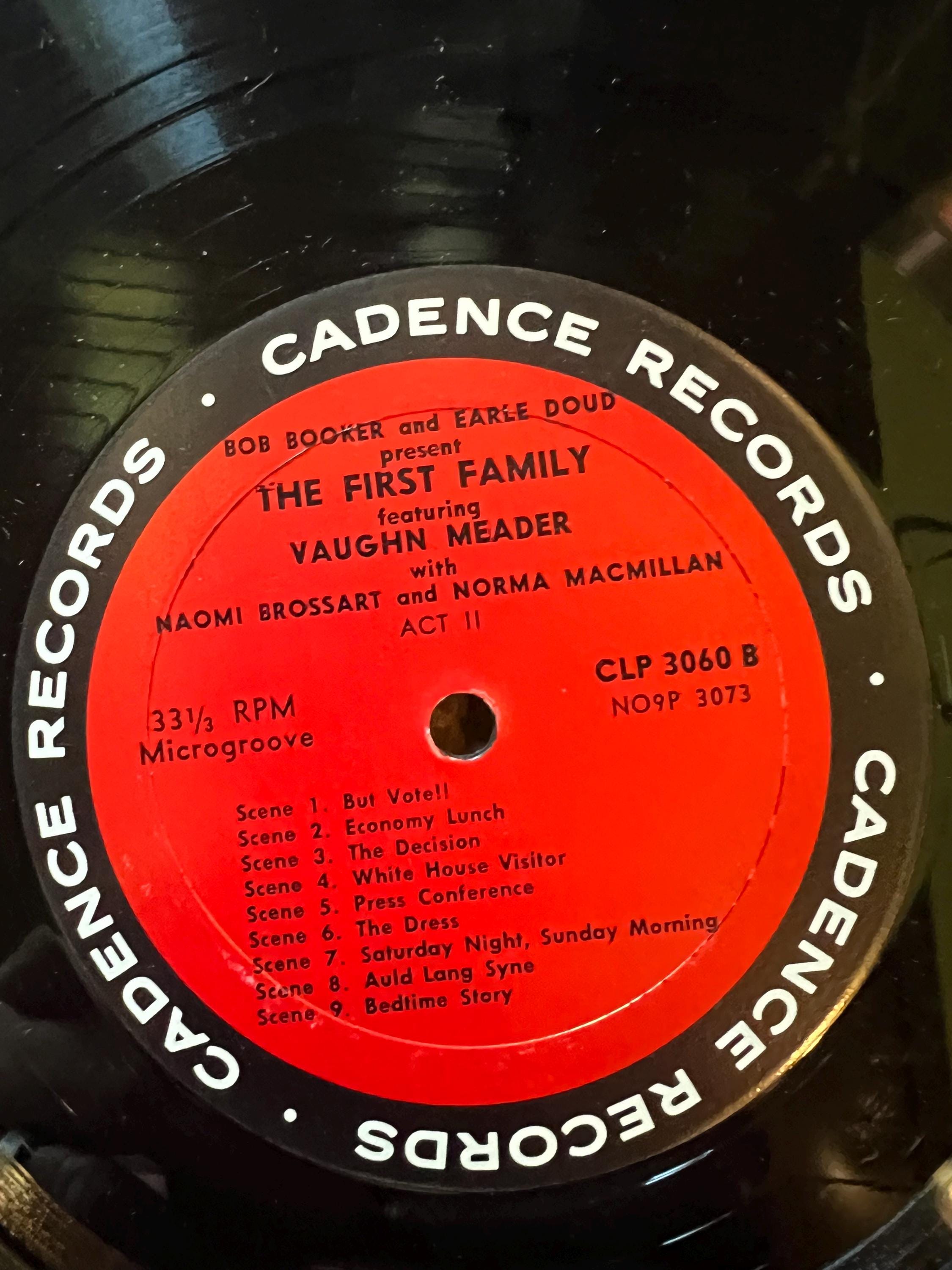 The First Family - 1962 - Original LP Record - Cadence Records - Retro Vinyl Record - Comedy Album
