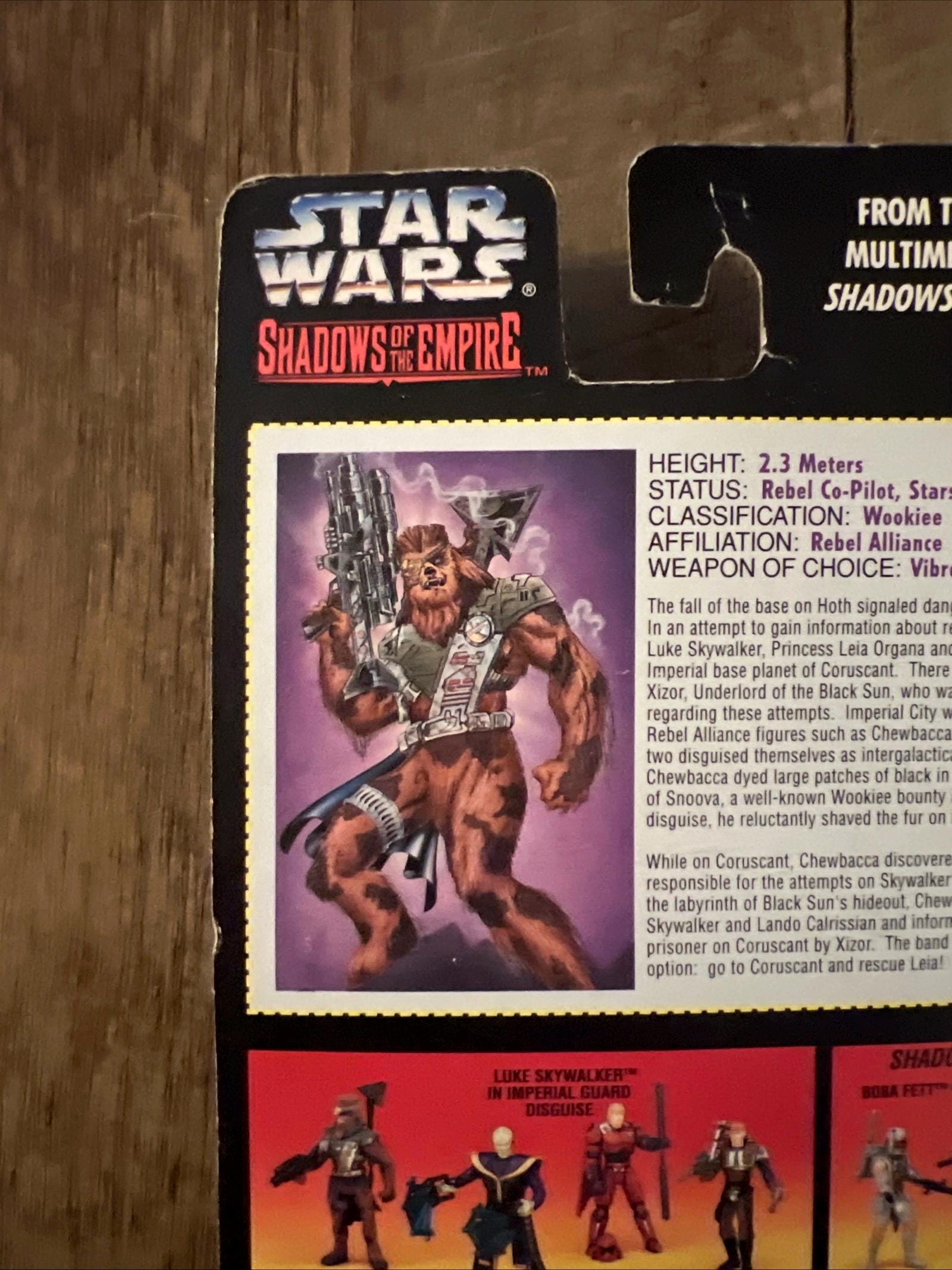 1996 Kenner - Star Wars Shadow Of The Empire -CHEWBACCA Action Figure MOC