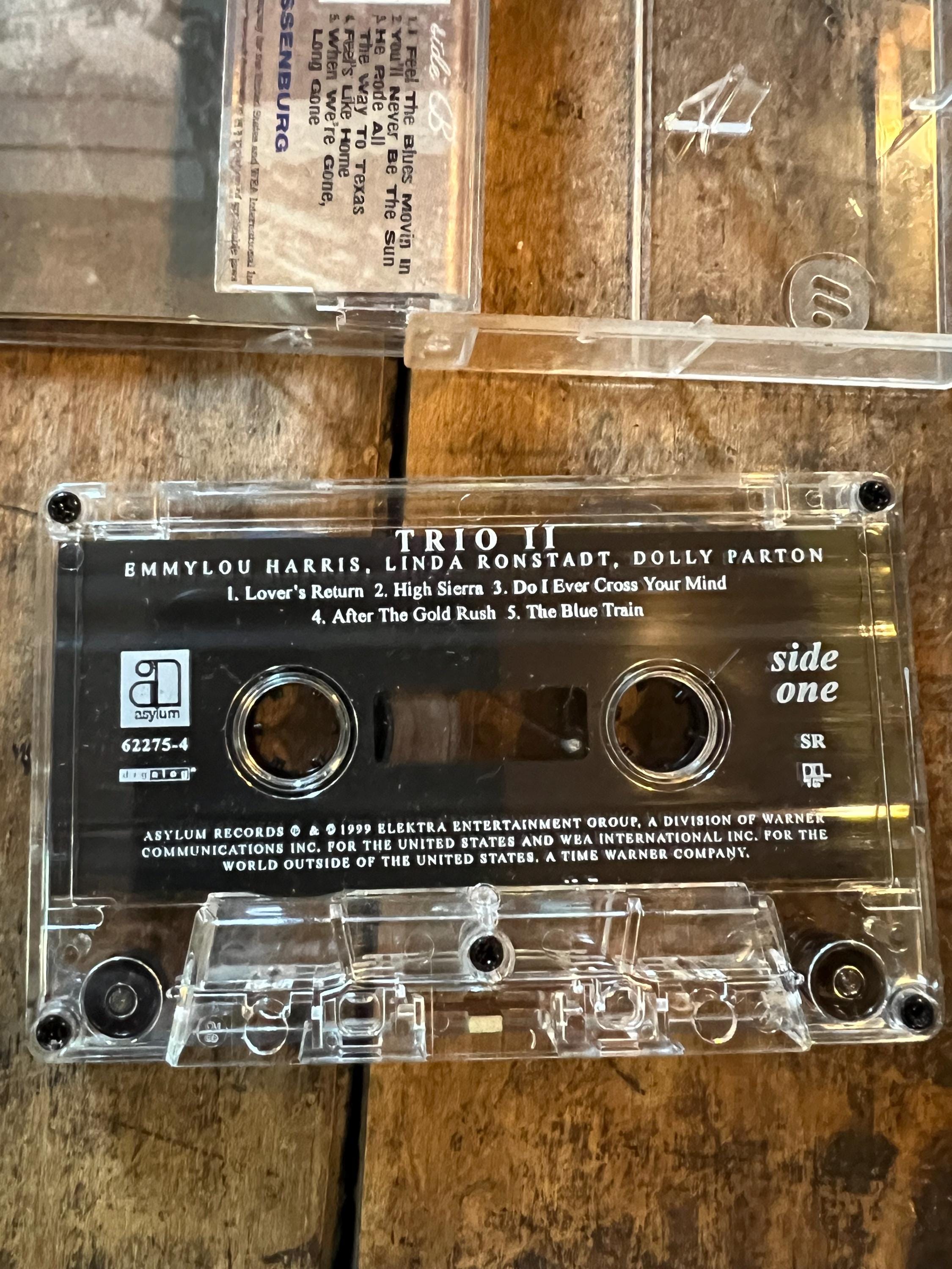 1999 Emmylou Harris, Linda Ronstadt & Dolly Parton “Trio Two” Cassette Tape - Asylum Records