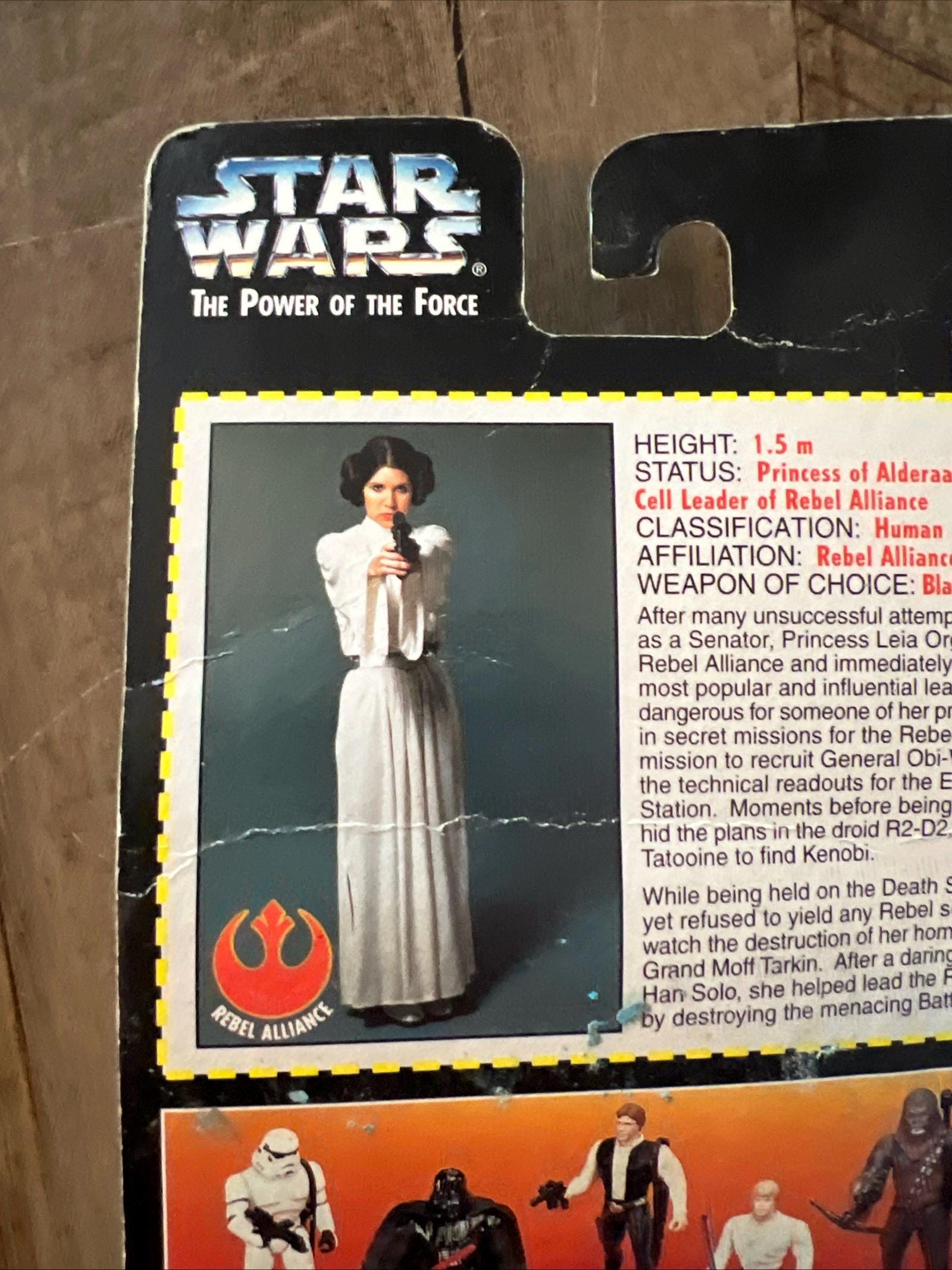 1995 Kenner Star Wars - Power Of The Force - Princess Leia Organa Action Figure MOC