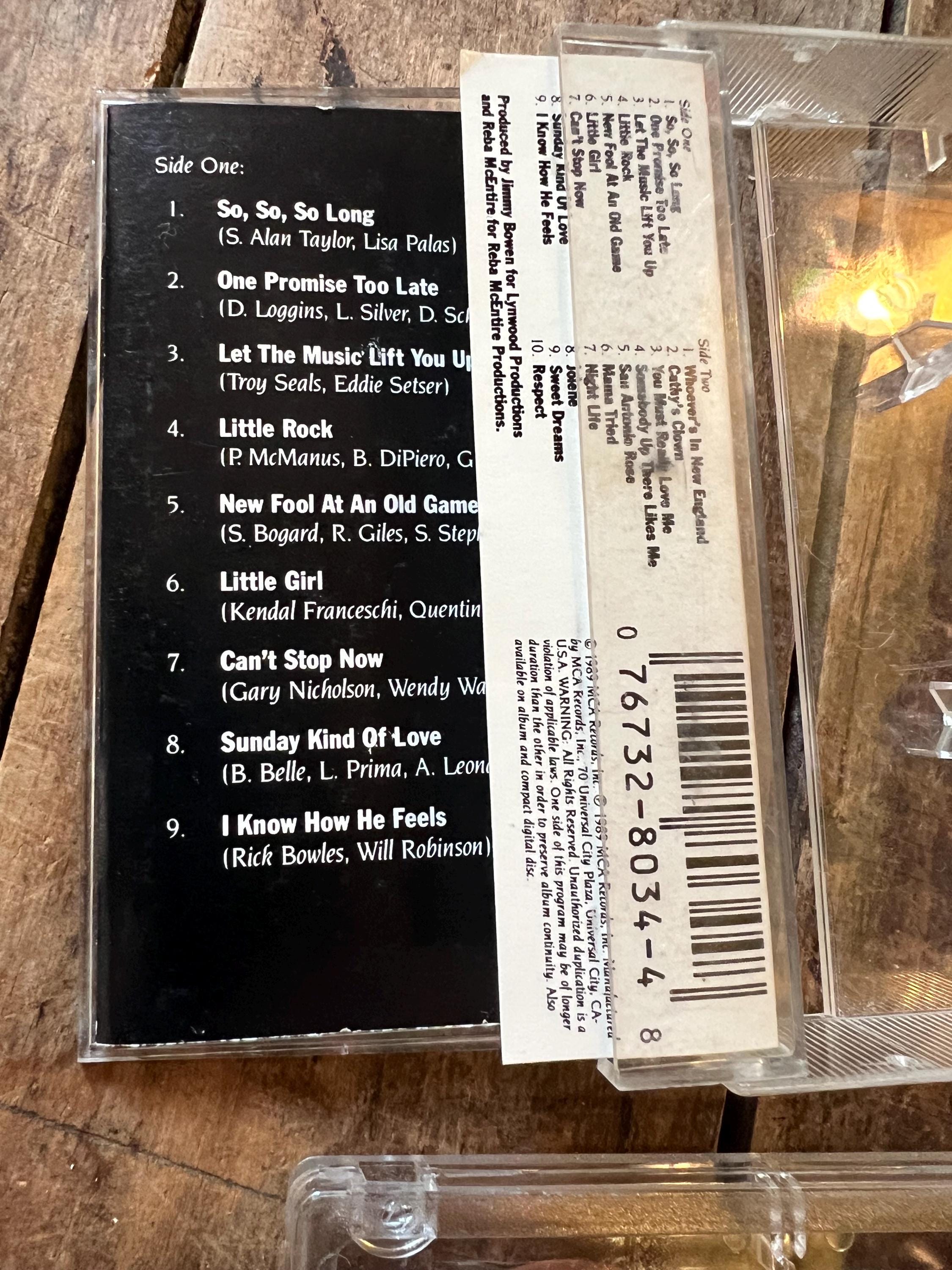 1989 Reba McEntire LIVE Cassette Tape - MCA Records Club Edition