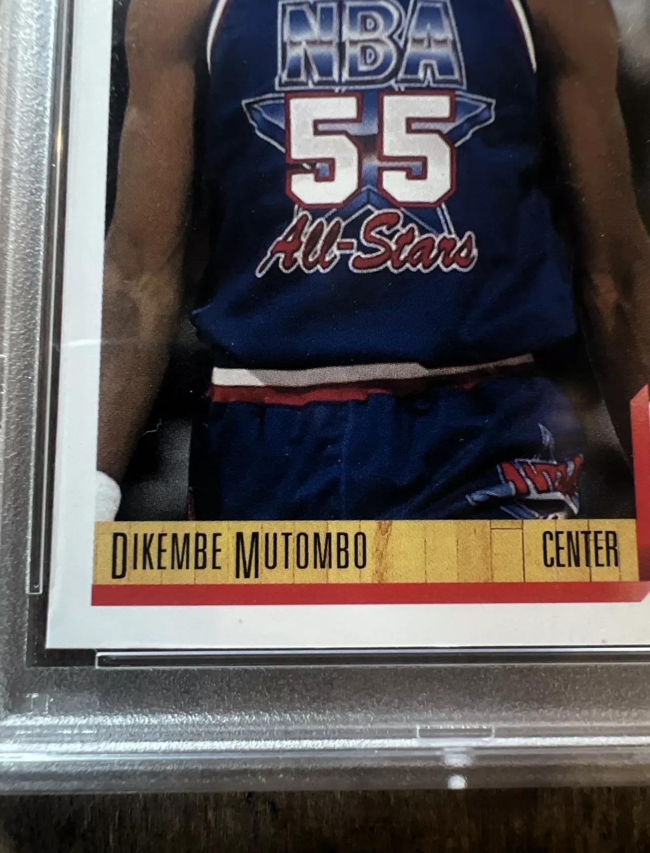 1991 Dikembe Mutombo Upper Deck All-Star Card - PSA 8