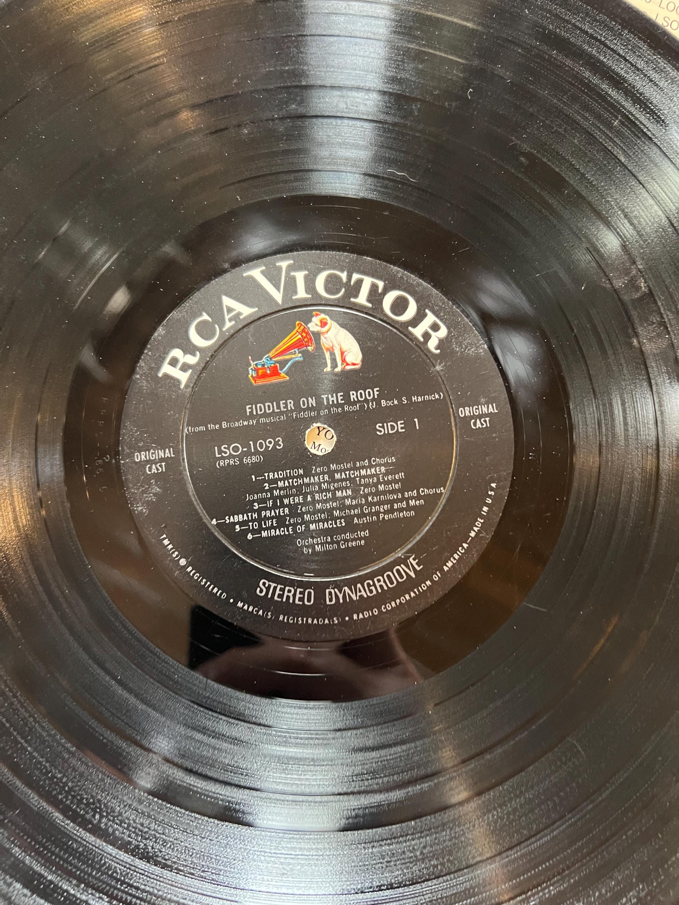 Zero Mostel “Fiddler On The Roof” ( Original Broadway Cast Recording) - 1964 RCA Victor Record - LP Vinyl Album