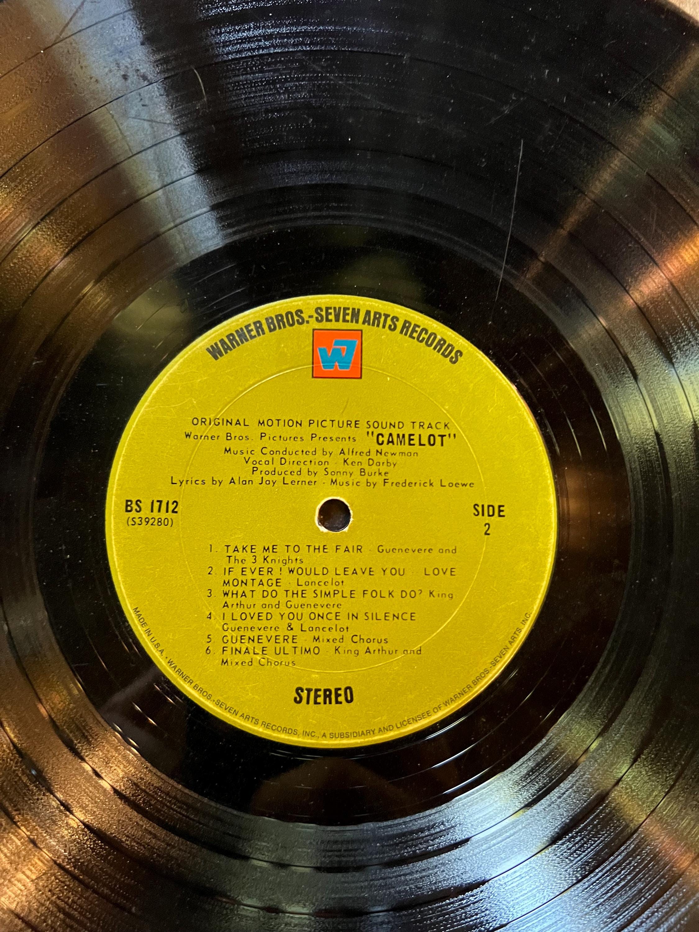 Camelot (Original Motion Picture Soundtrack) LP- 1967 Warner Bros Retro Vinyl Record