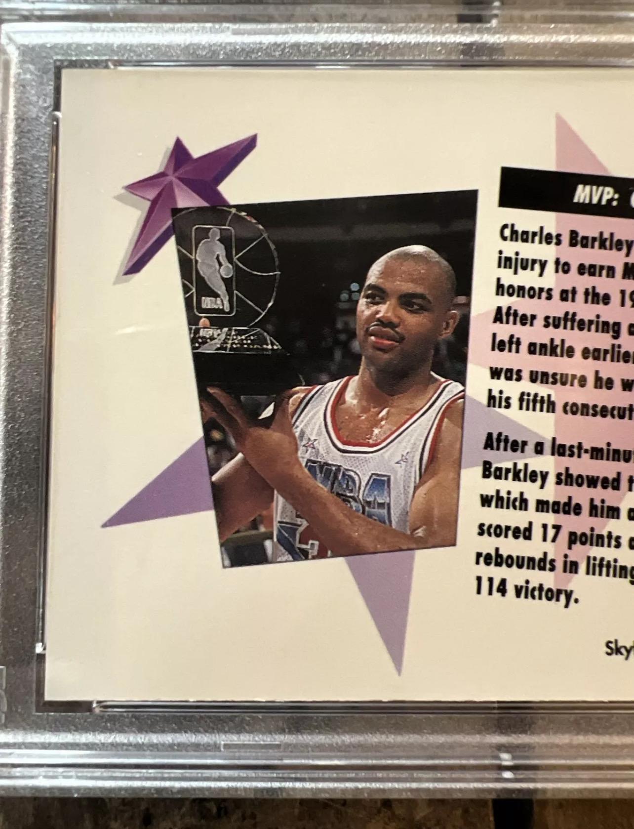 Vintage 1991 Skybox Charles Barkley All-Star Game Card - PSA 8