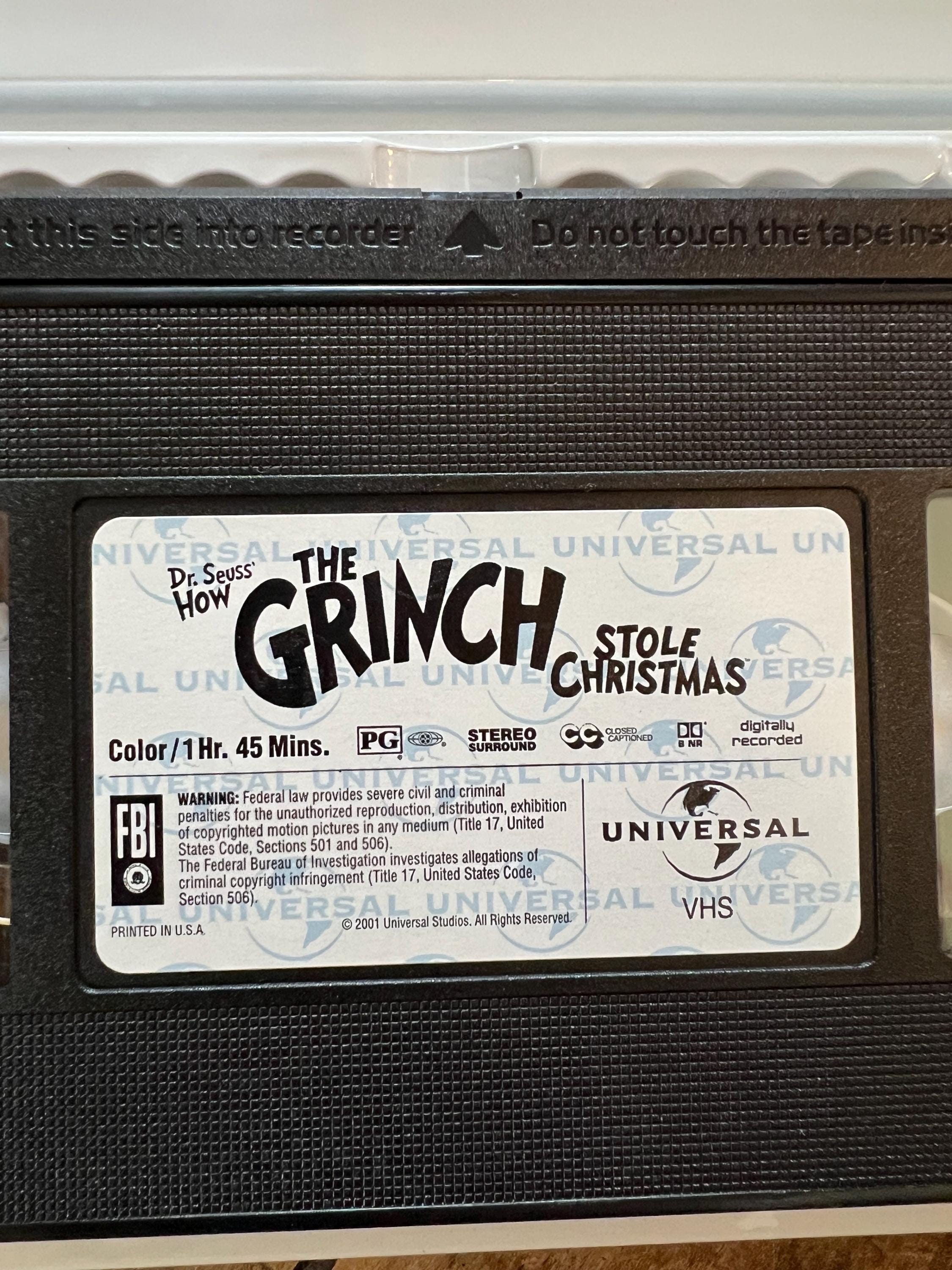 Dr. Seuss How The Grinch Stole Christmas ( VHS 2000) Starring - Jim Carrey