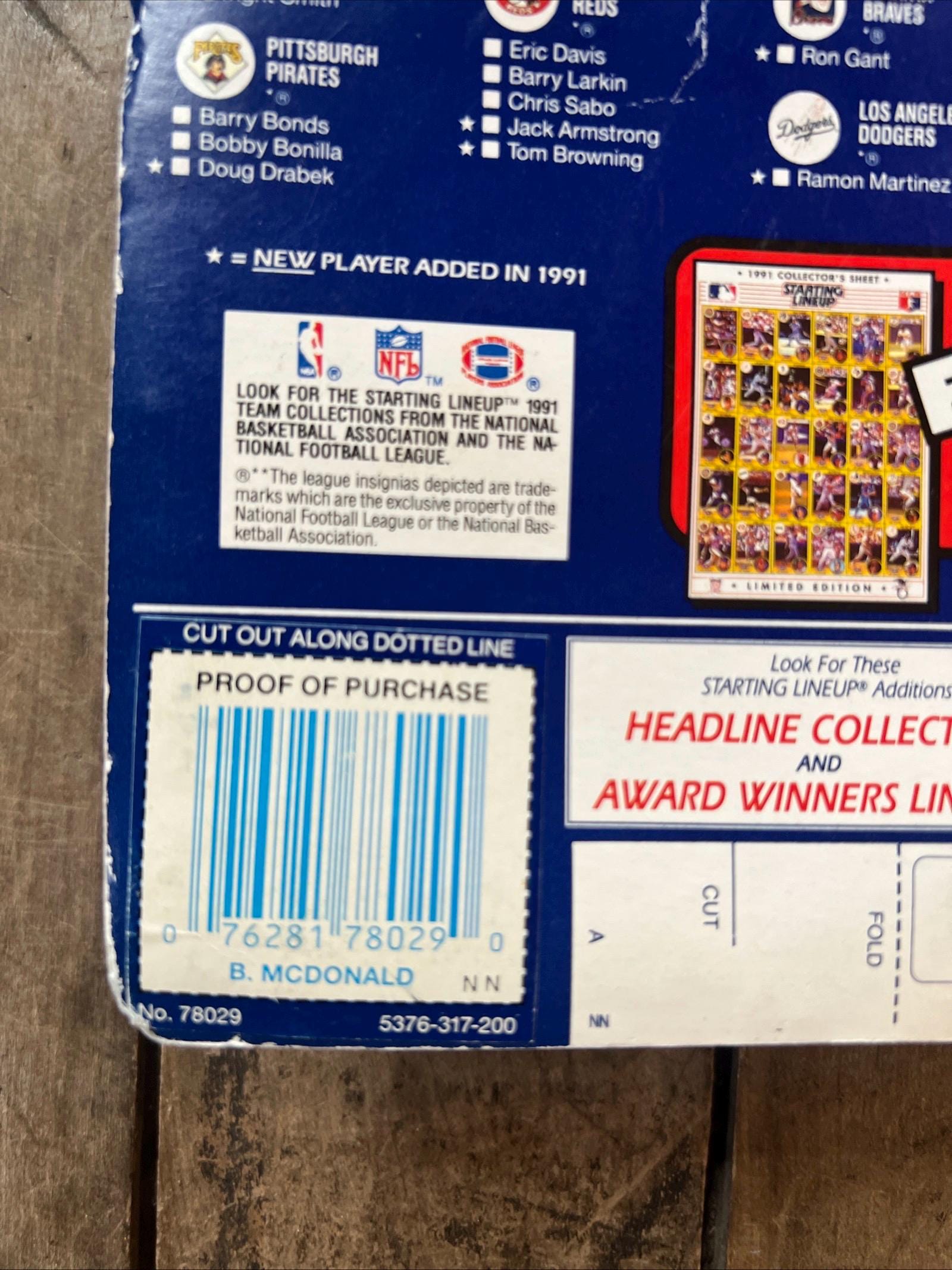 1991 Kenner Starting Lineup Ben McDonald Action Figure - Orioles MLB Collectible