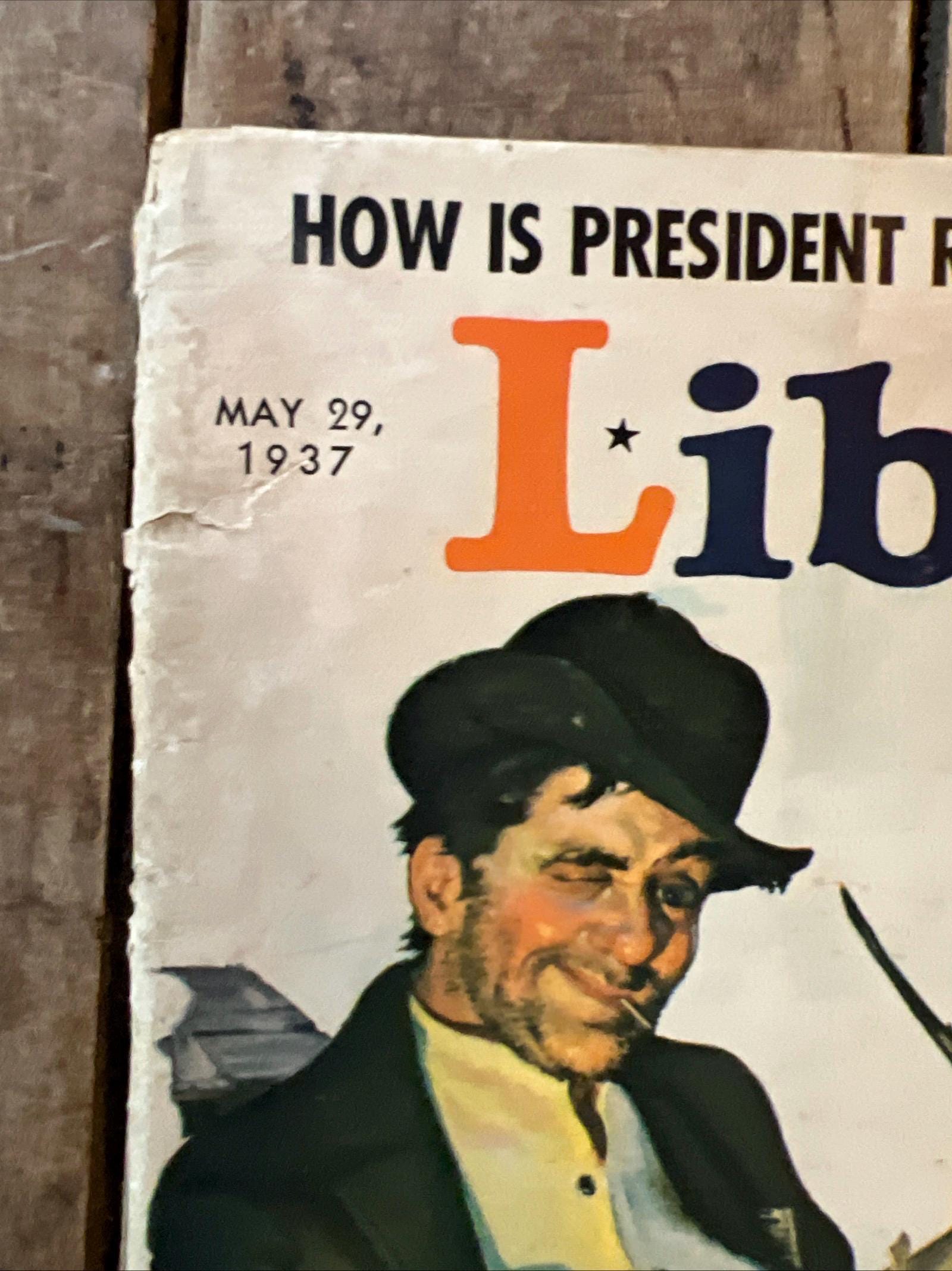 1937 Liberty Magazine - May Issue - 5 Cent Cover - Rare Advertising & Stories