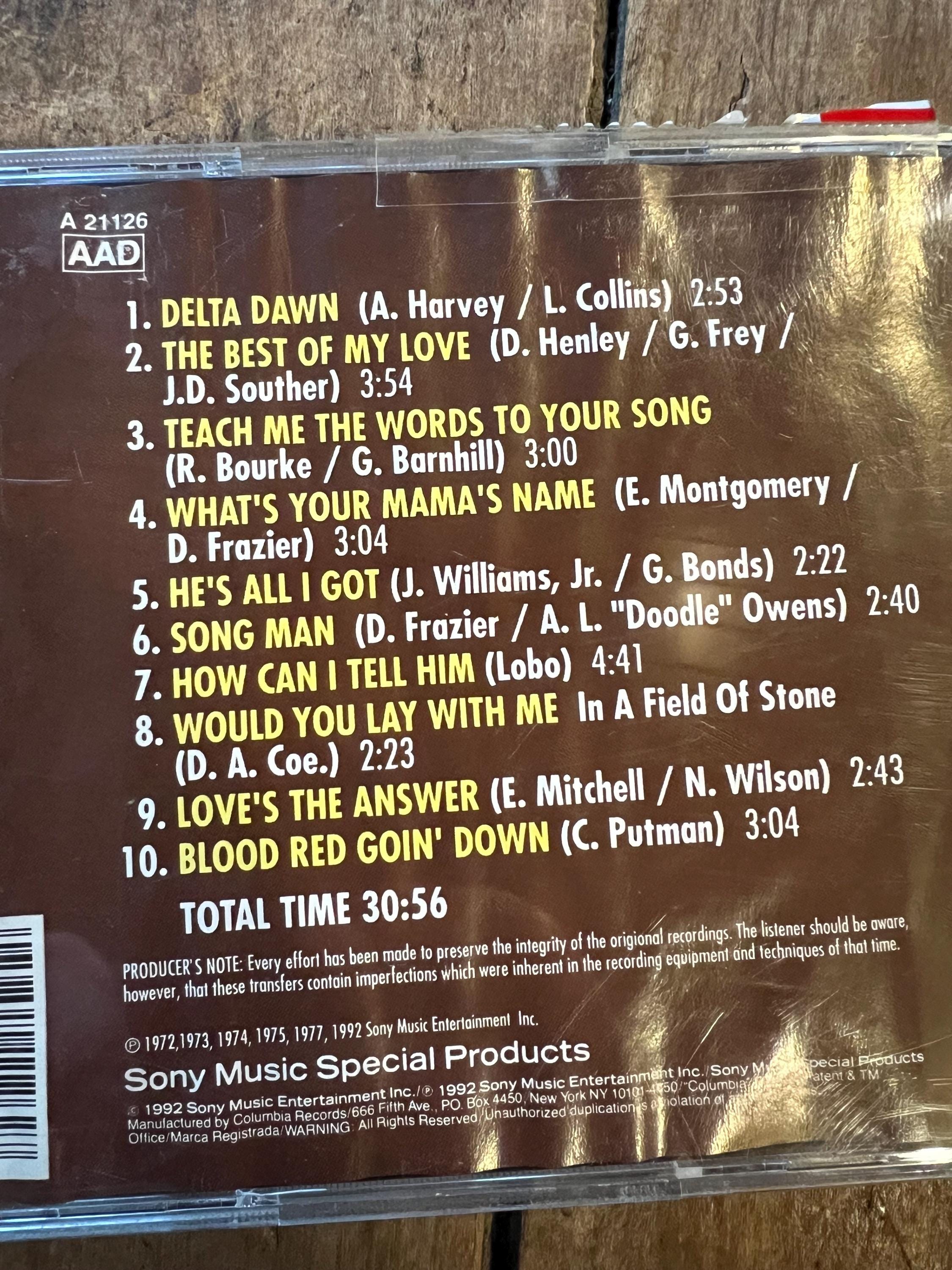 Tanya Tucker “The Best of My Love” CD - 1992 Sony Music Records