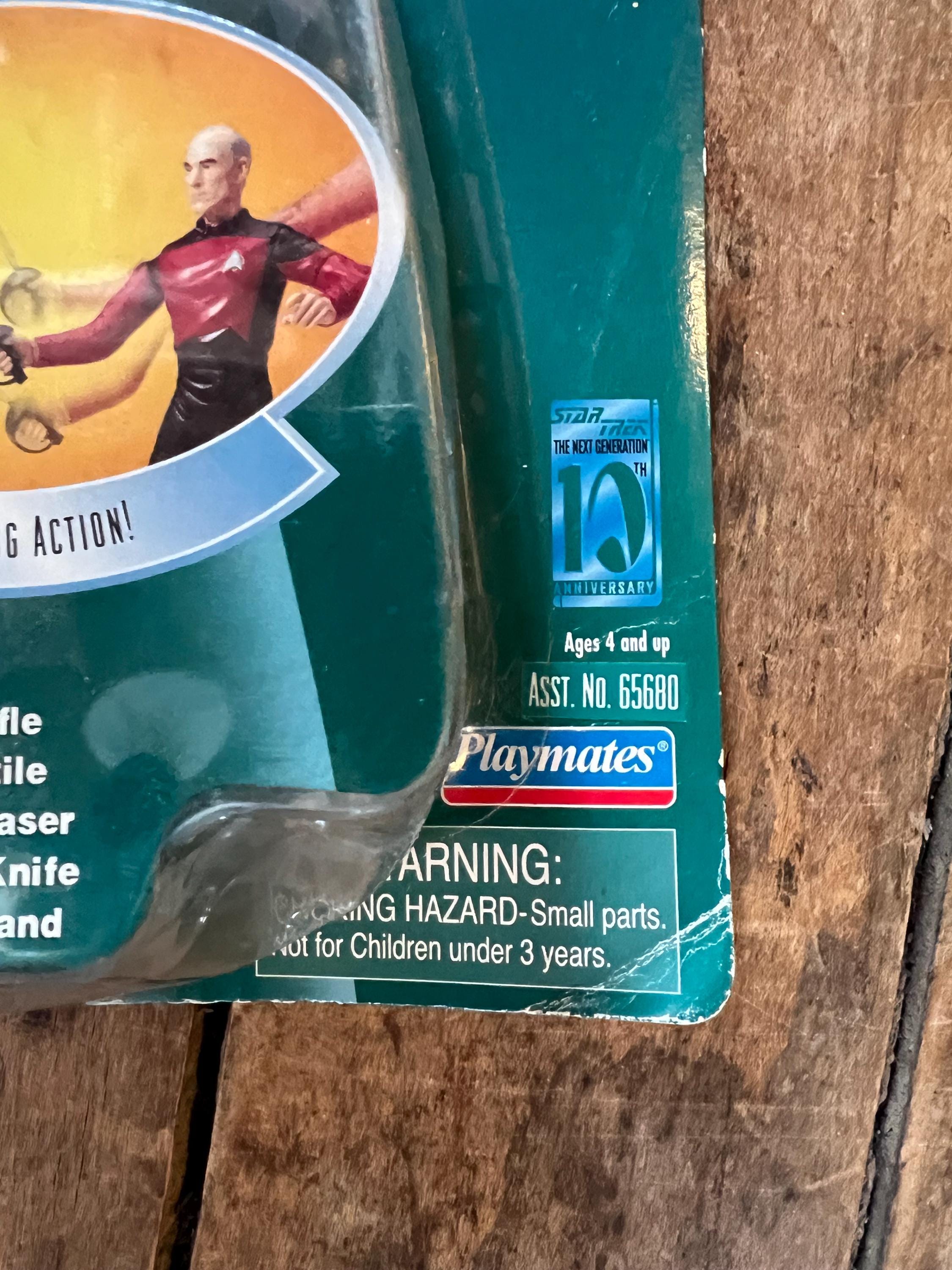 Vintage 1997 Star Trek Captain Picard 6" Action Figure - Sealed on Card