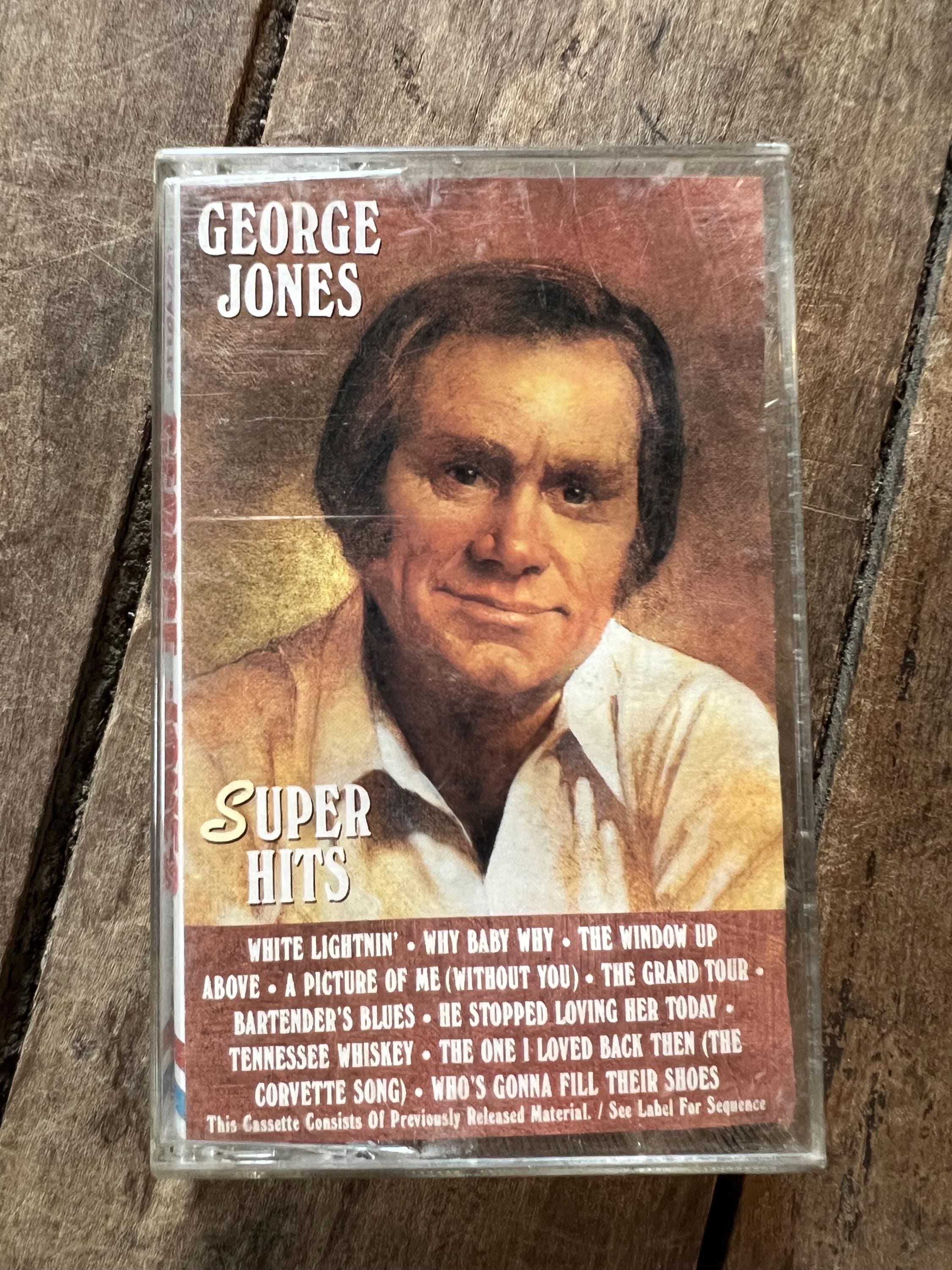 1987 George Jones Super Hits Cassette Tape - Epic Records - Country Music